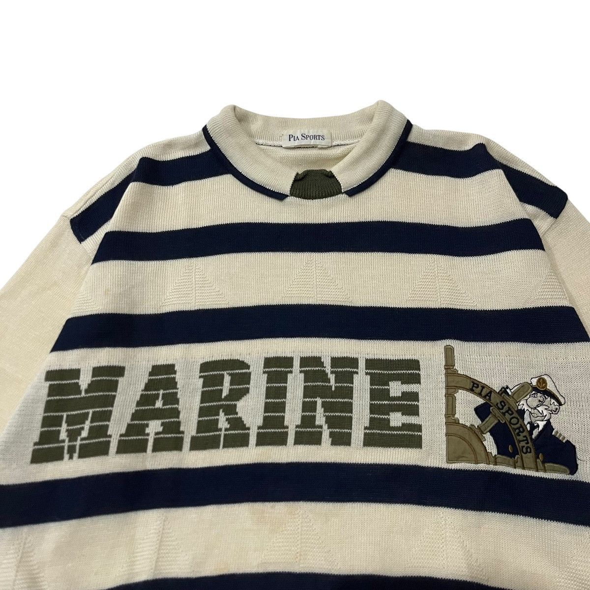 Japanese Brand Y2K Pia Sports Marine Knited Size US L / EU 52-54 / 3 - 3 Thumbnail