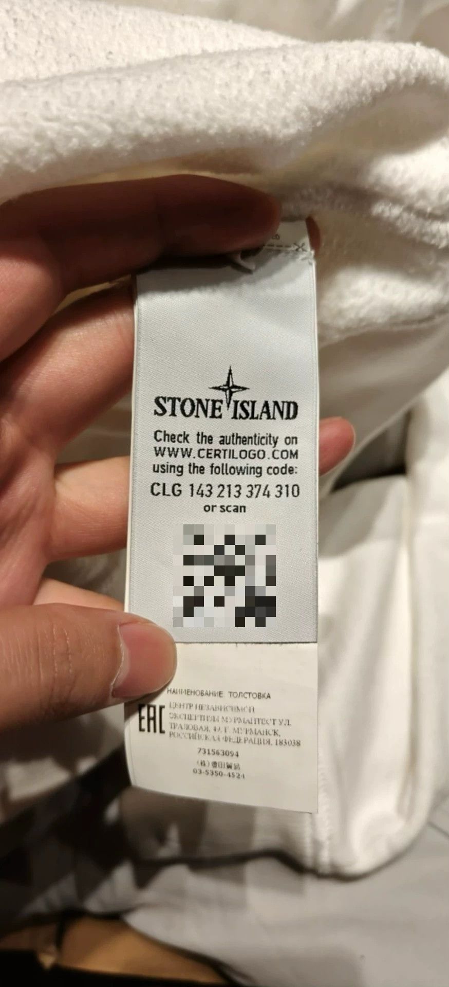 Stone Island STONE ISLAND Compass Embroidered Crewneck Wht L 99 DM1706 Size US L / EU 52-54 / 3 - 5 Thumbnail