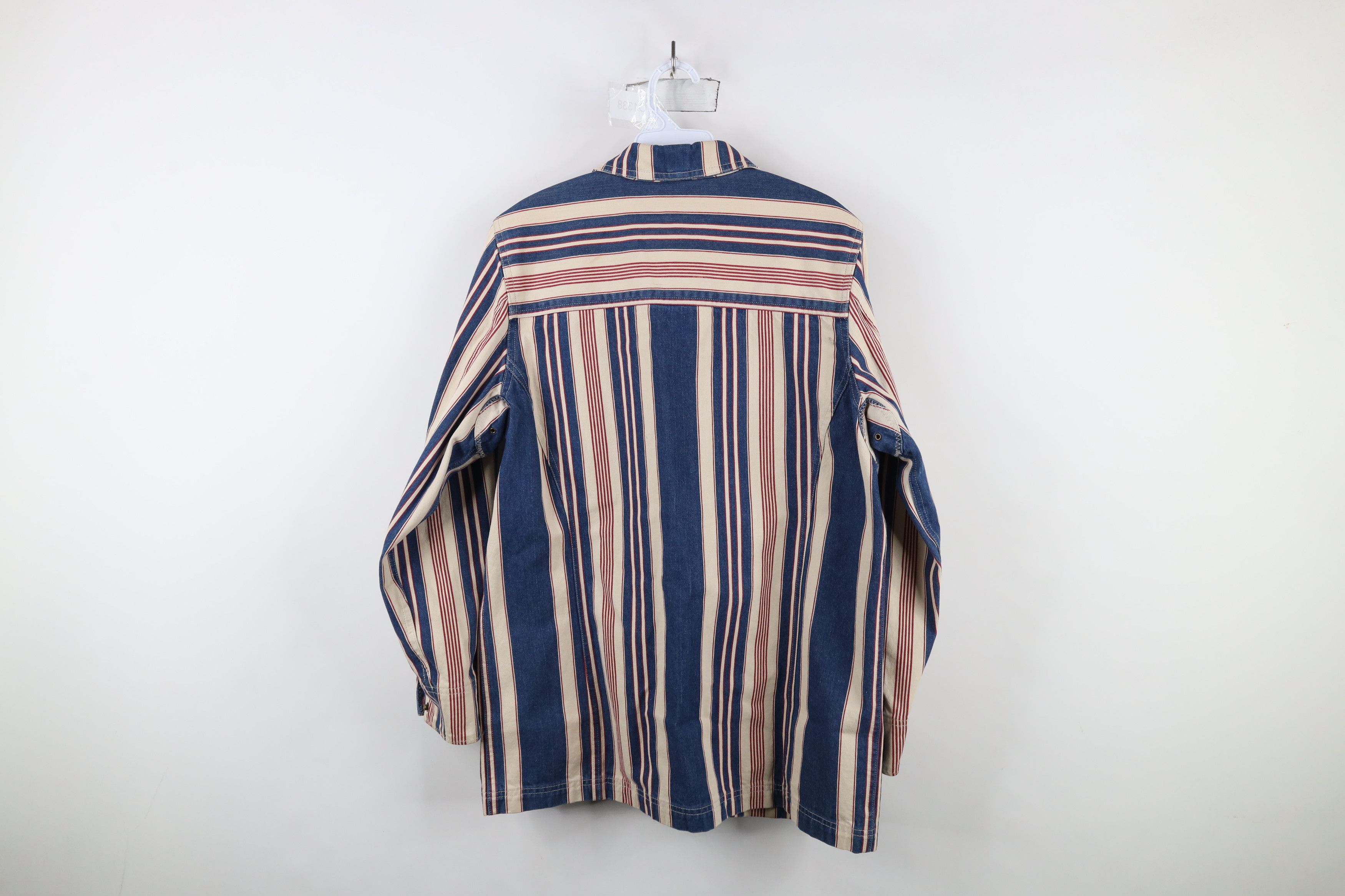 Ralph Lauren × Vintage Vintage 90s Ralph Lauren Denim Naval Chore Barn Jacket Size M / US 6-8 / IT 42-44 - 13 Thumbnail