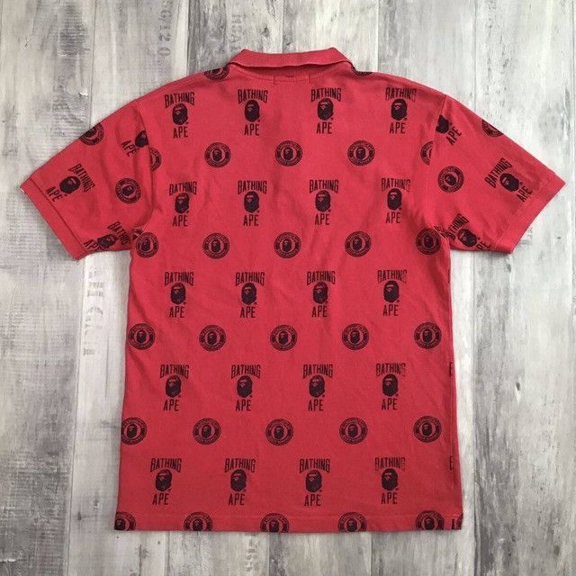 Bape × Nigo BAPE LOGO polo shirt a bathing ape NIGO Size US L / EU 52-54 / 3 - 3 Thumbnail