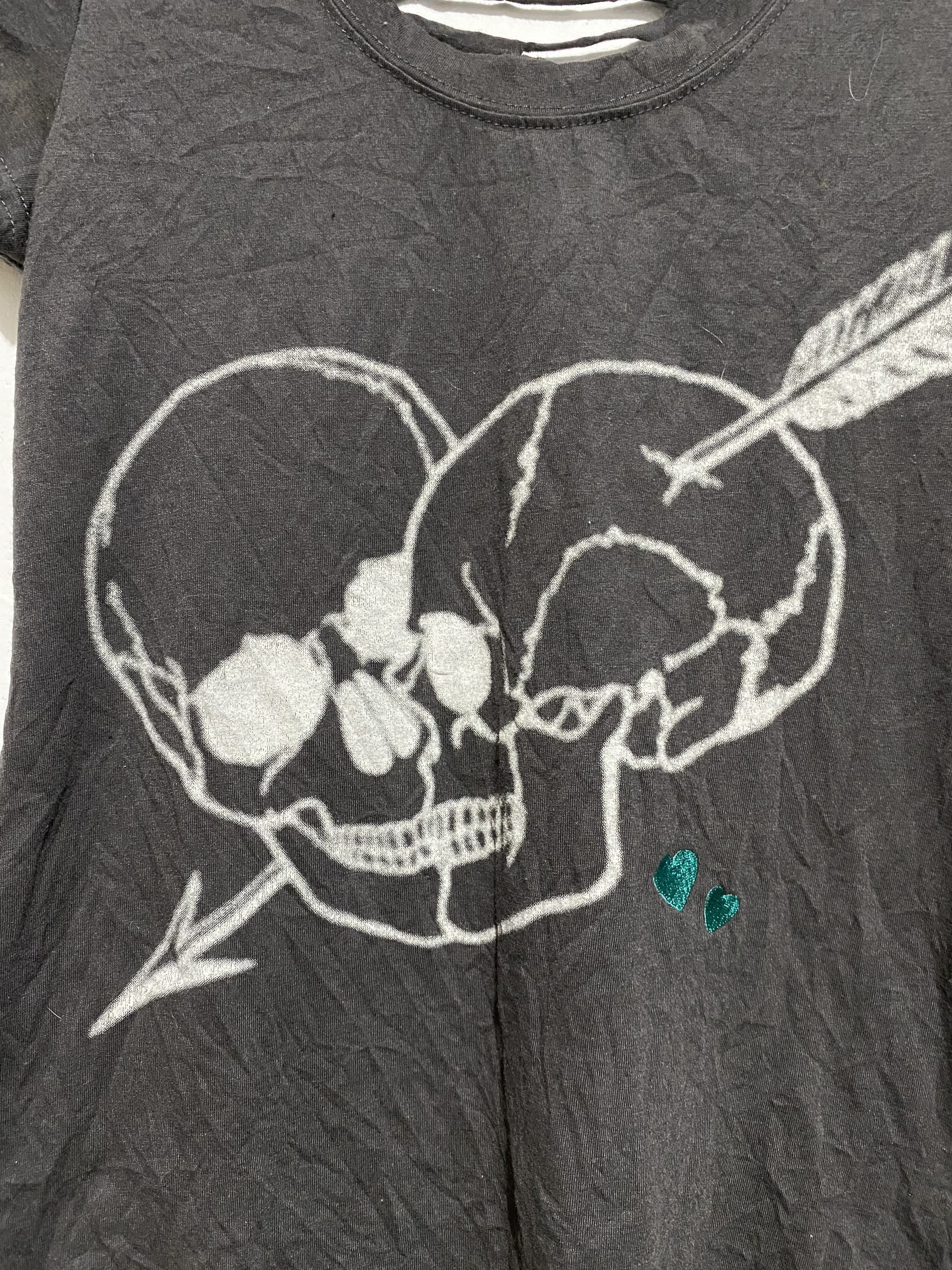If Six Was Nine × Japanese Brand × Le Grande Bleu (L.G.B.) Japanese LGB style barak skull hearts distressed ring tee Size US S / EU 44-46 / 1 - 4 Thumbnail