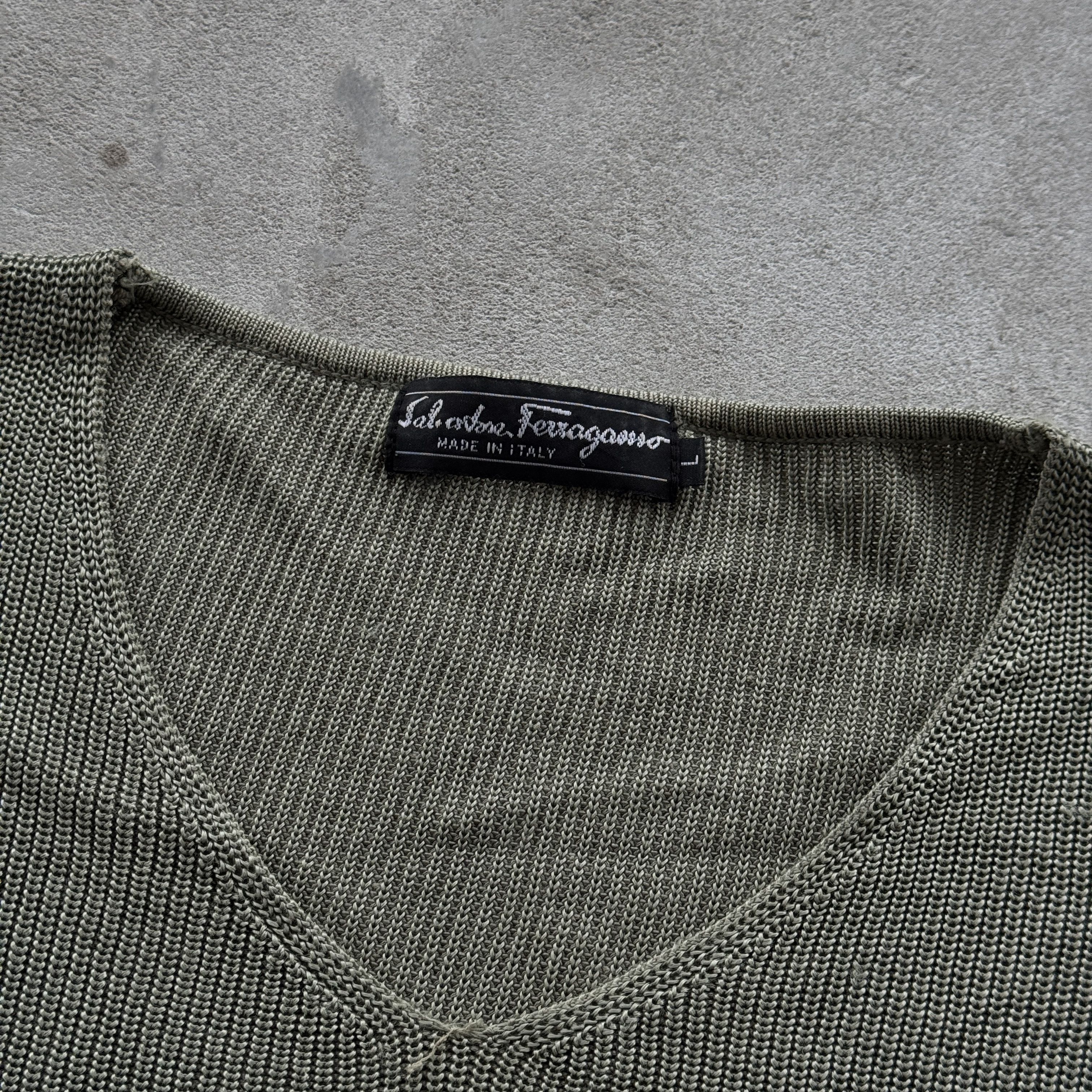 Salvatore Ferragamo Vintage 90s Salvatore Ferragamo Knit Sweater Size US L / EU 52-54 / 3 - 4 Thumbnail