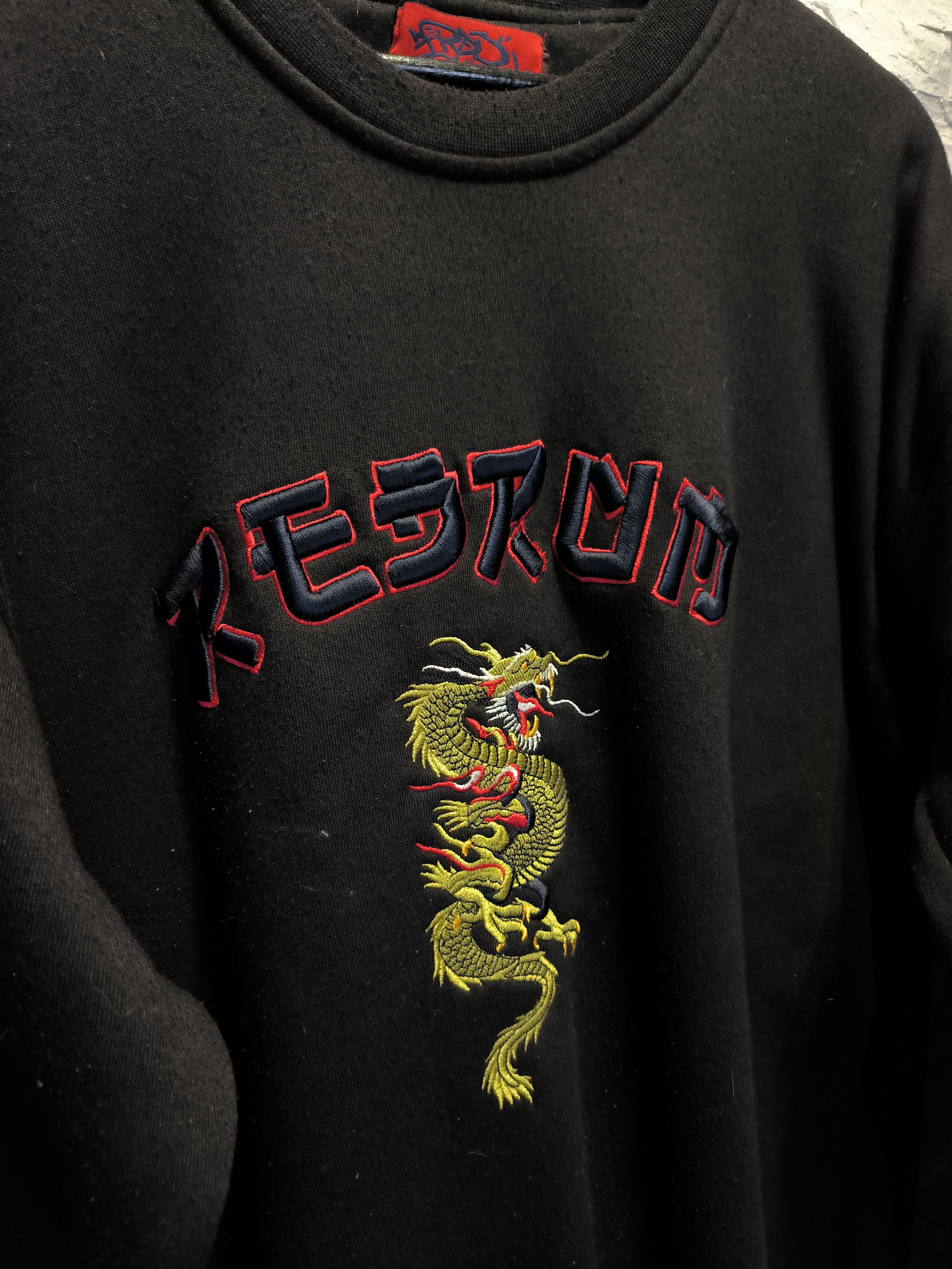 Vintage Redrum Vintage Crewneck Dragon Logo Sweatshirt Black Size US XL / EU 56 / 4 - 5 Thumbnail