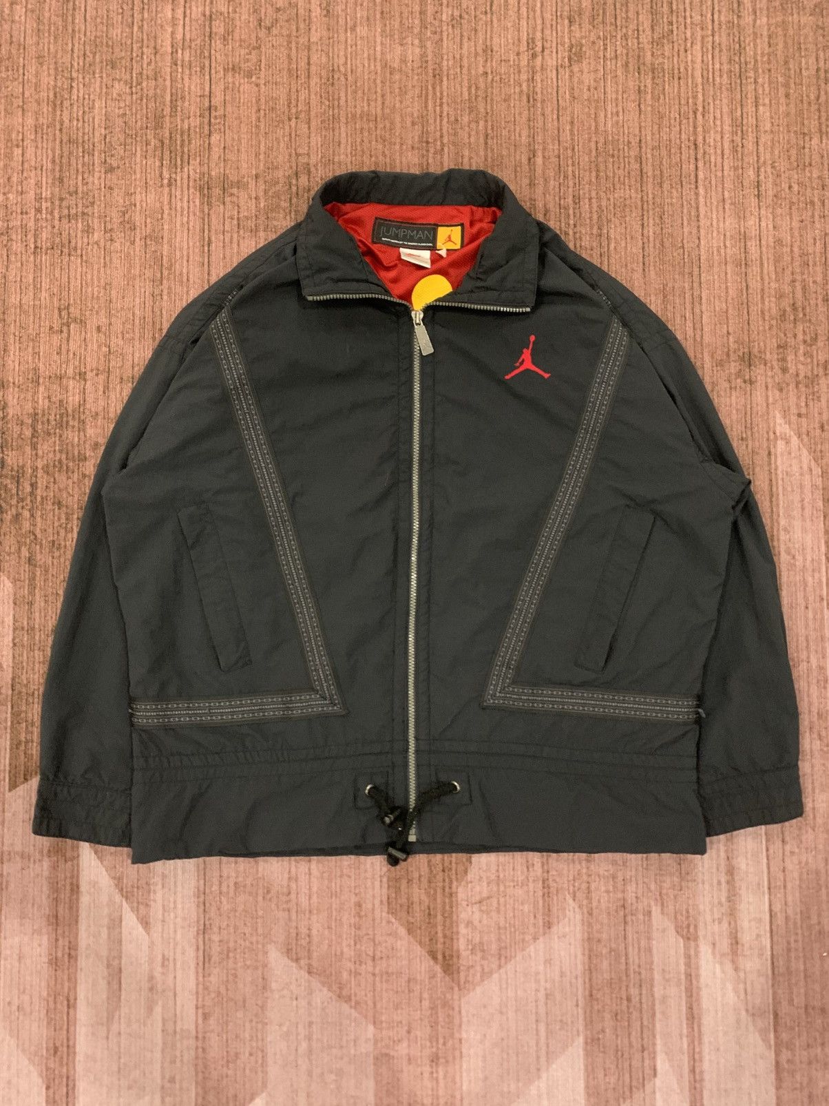 Nike × Vintage Nike Air Jordan Flight Jumpman Jacket 90s | Grailed