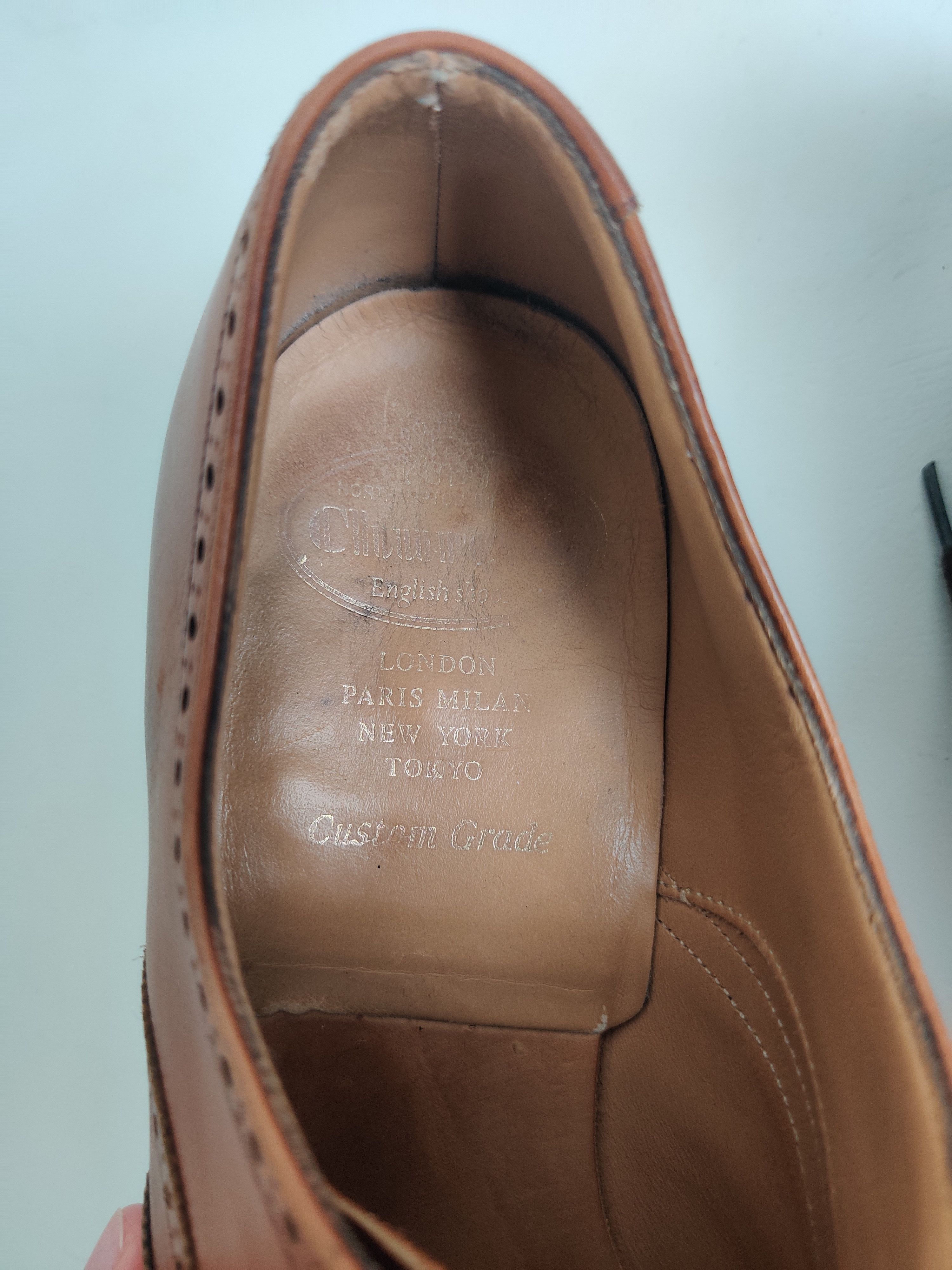 Church's Churchs Brown Leather Oxford Brogue Shoes Men's UK 8 Size US 9 / EU 42 - 7 Thumbnail