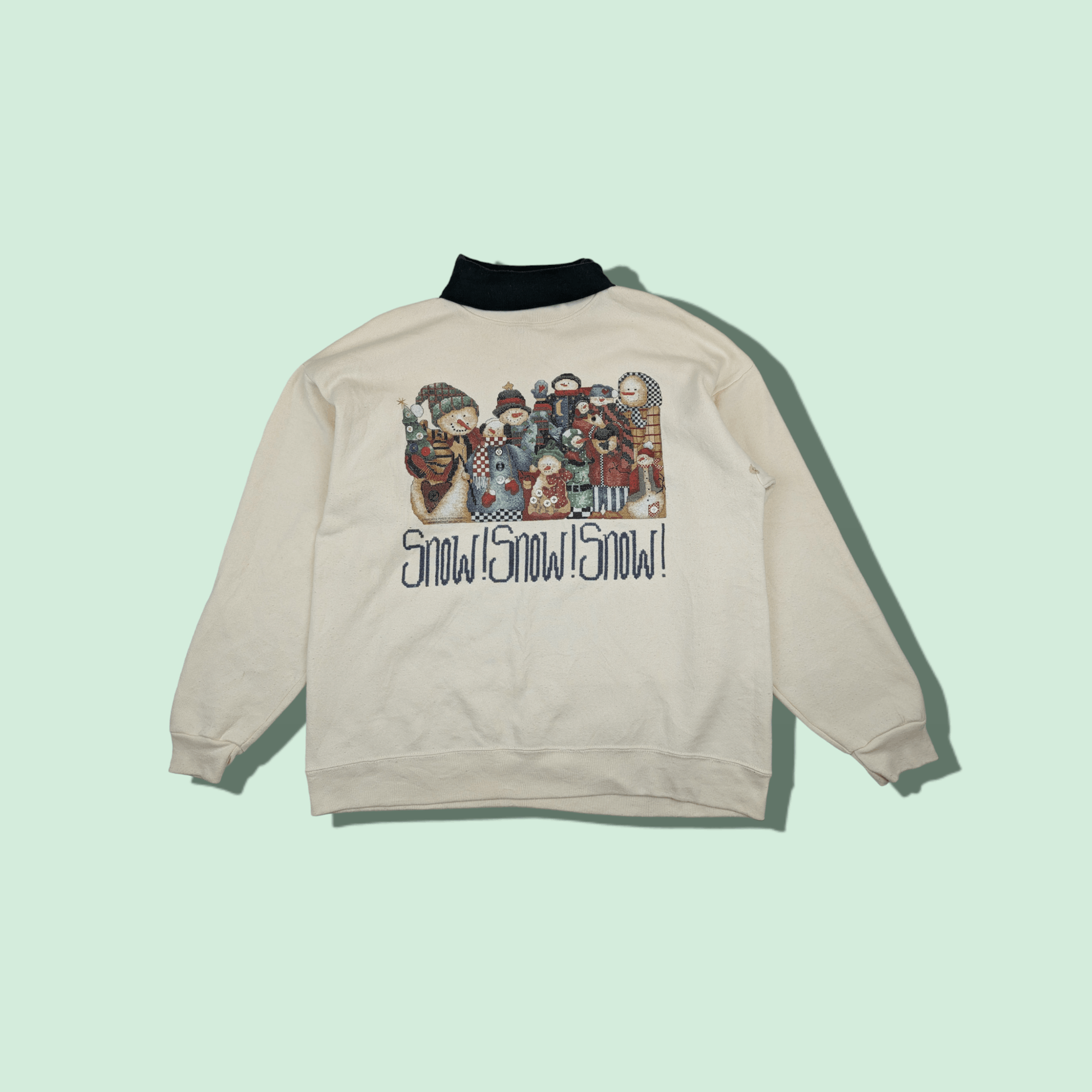 Vintage 90's SNOW SNOW Holiday Winter Jumper Sweatshirt