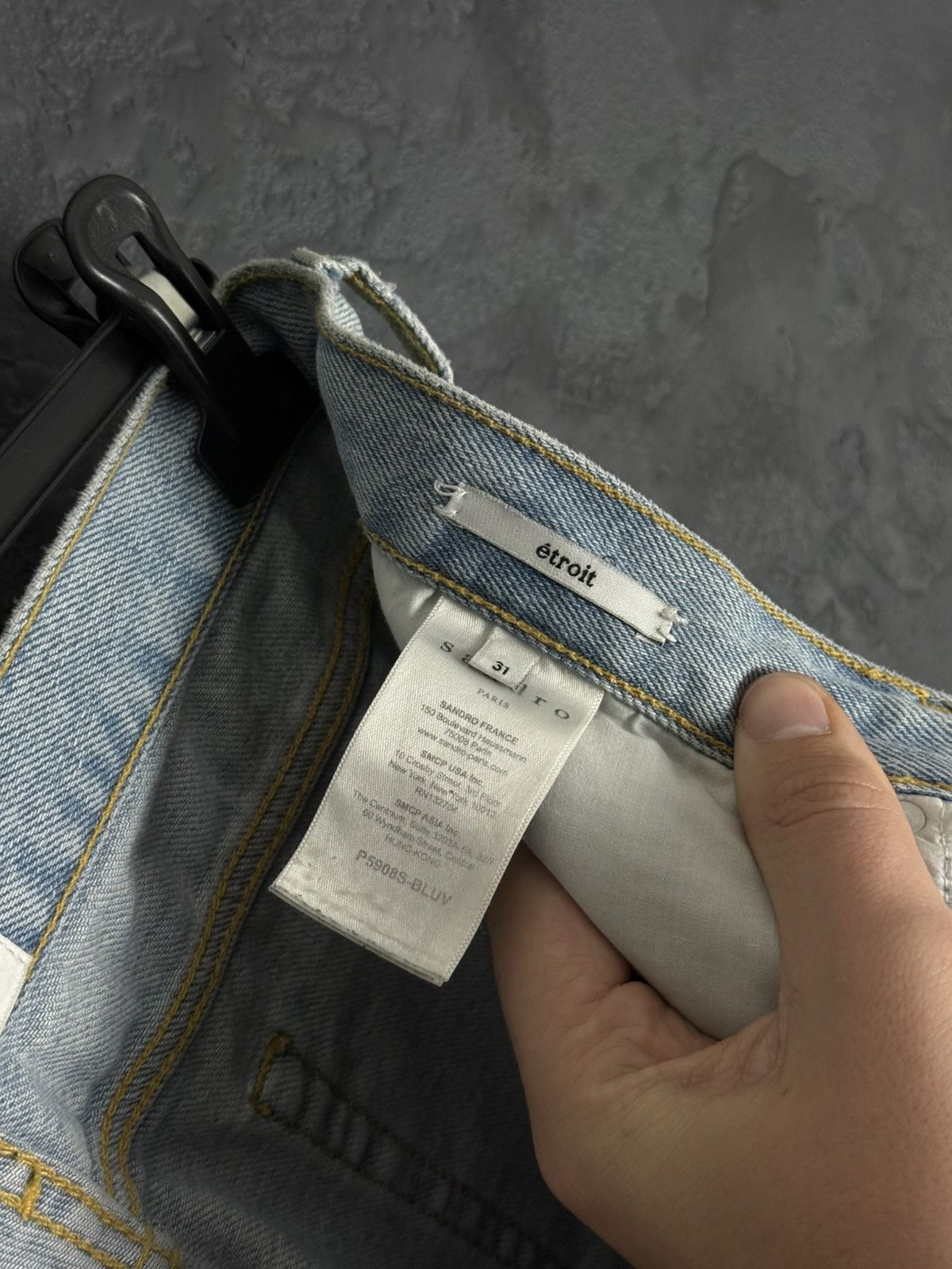 Sandro Sandro Paris Etroit Luxury Men's Denim Jeans Size 31 Size US 31 - 12 Thumbnail
