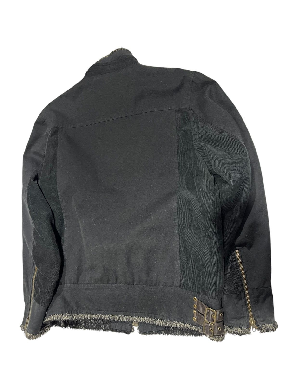 Japanese Brand NST Crazy Fur Corduroy Bondage Rider Jacket Size US L / EU 52-54 / 3 - 8 Thumbnail