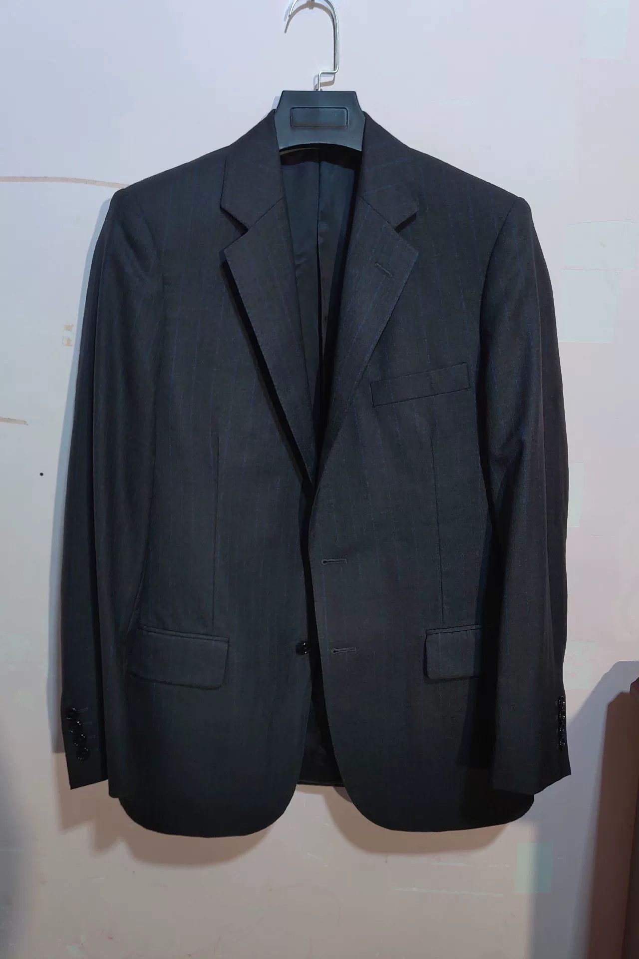 Aquascutum Aquascutum Wool Suit with Stripes Size US M / EU 48-50 / 2 - 1 Thumbnail