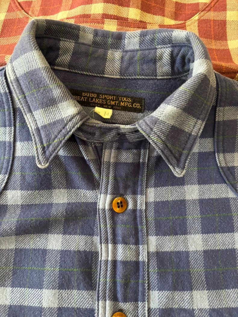 Freewheelers FREEWHEELERS Size 14 woolen work shirt. Size US XXS / EU 40 - 8 Thumbnail