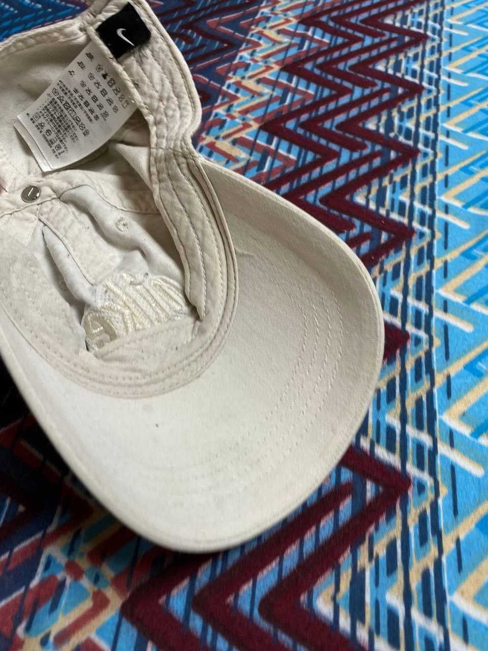 Nike Hats white big logo Vintage Nike Cap Y2K streetwear Size ONE SIZE - 12 Thumbnail