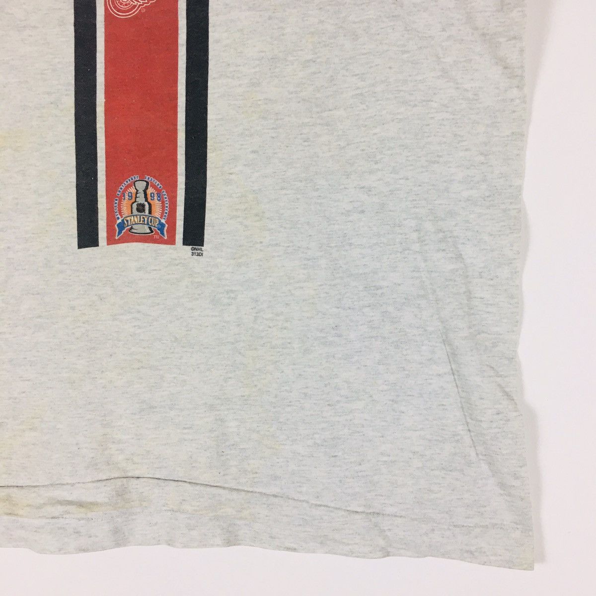 Fruit Of The Loom × NHL × Nutmeg Vintage 98s Single Stitch Stanley Cup Detroit Red Wings Size US L / EU 52-54 / 3 - 3 Thumbnail