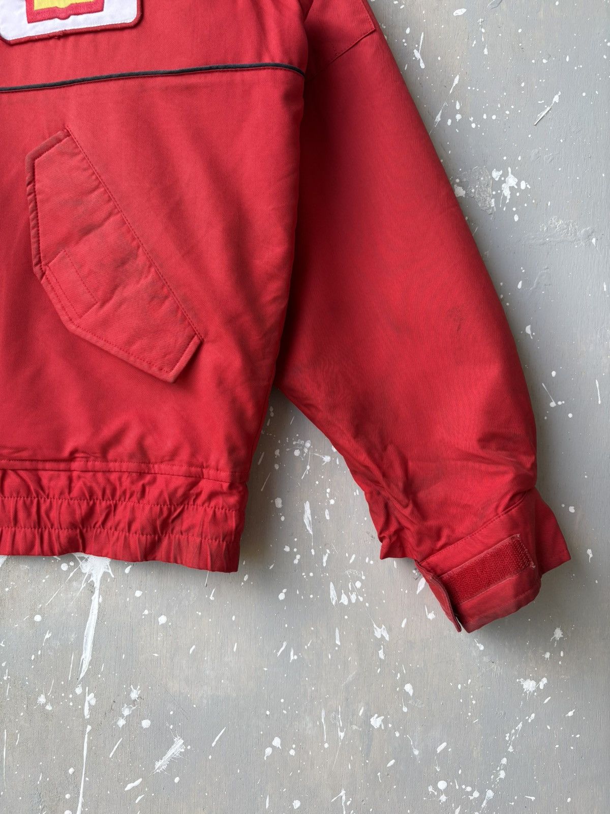 Ferrari Vintage Shell Formula Work F1 Red Jacket 🧥 Size US XL / EU 56 / 4 - 10 Thumbnail