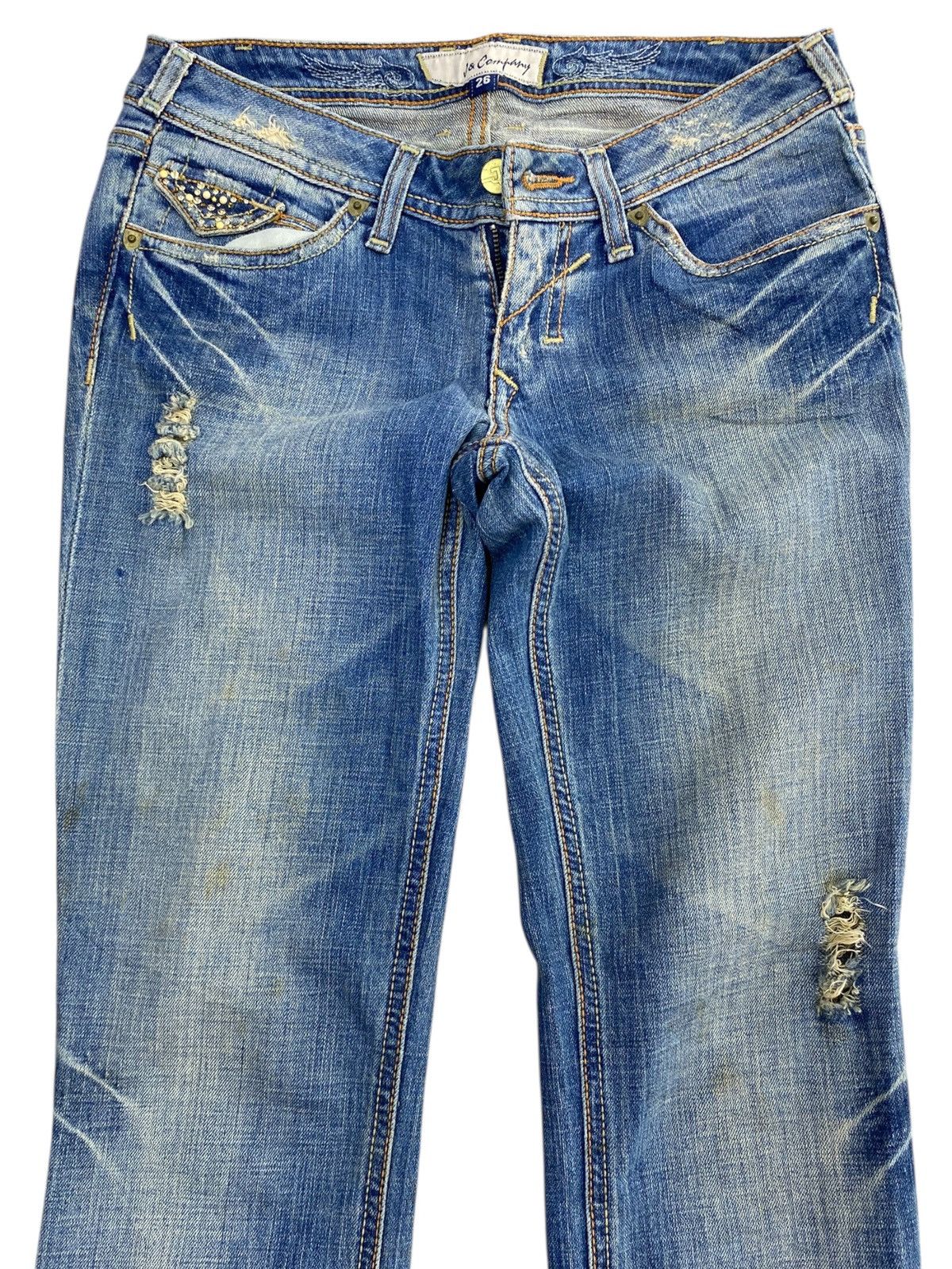 Japanese Brand Japanese Brand Blue Faded Wash Style Bootcut Jeans Size US 28 / EU 44 - 2 Thumbnail