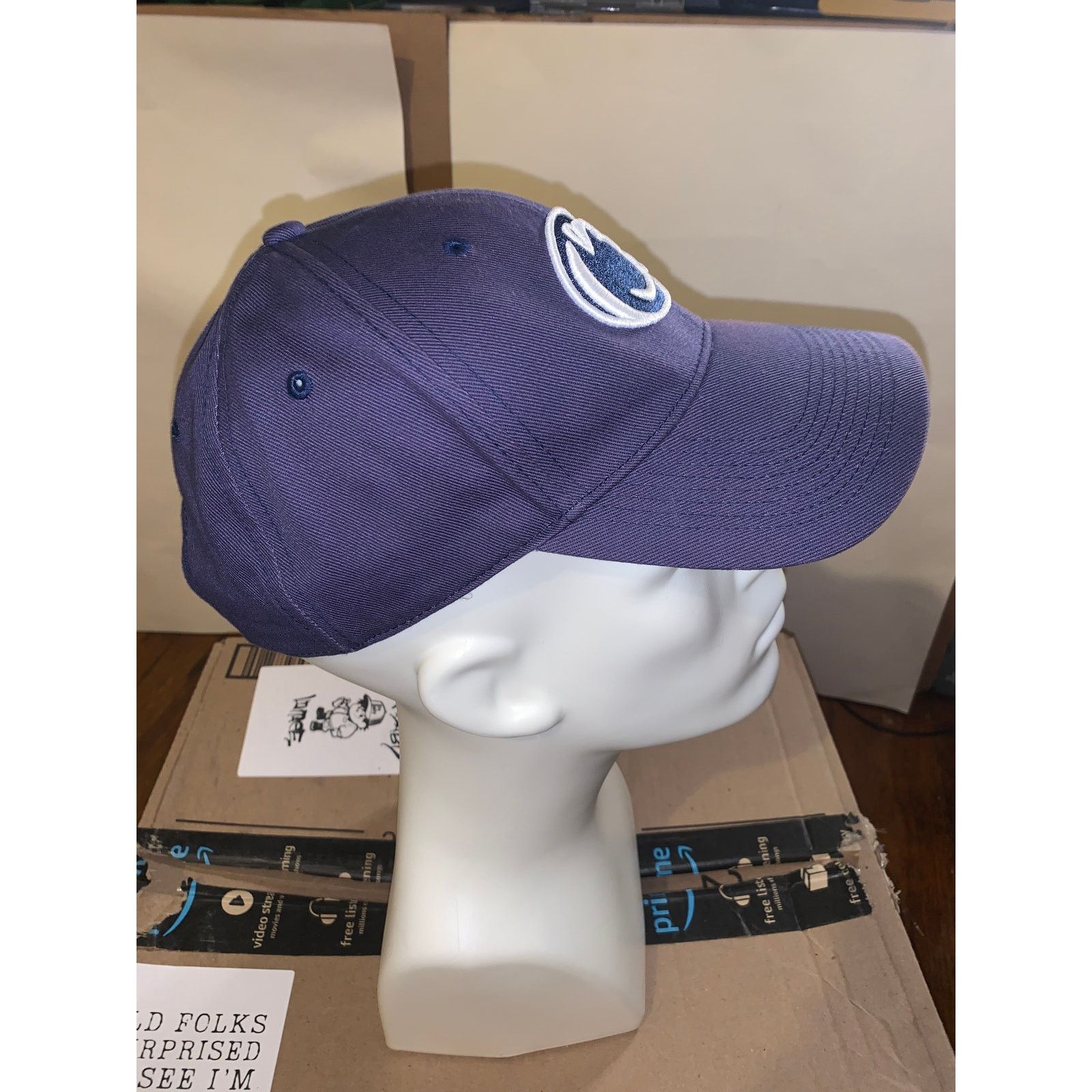 NCAA Penn State Nittany Lions Hat Navy Blue NCAA Adjustable Cap Size ONE SIZE - 2 Thumbnail