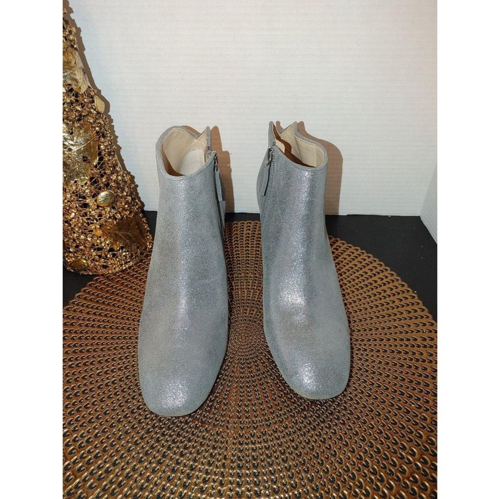 White House Black Market White House Black Market Harper Silver Booties Size 9 Size US 9 / IT 39 - 1 Thumbnail