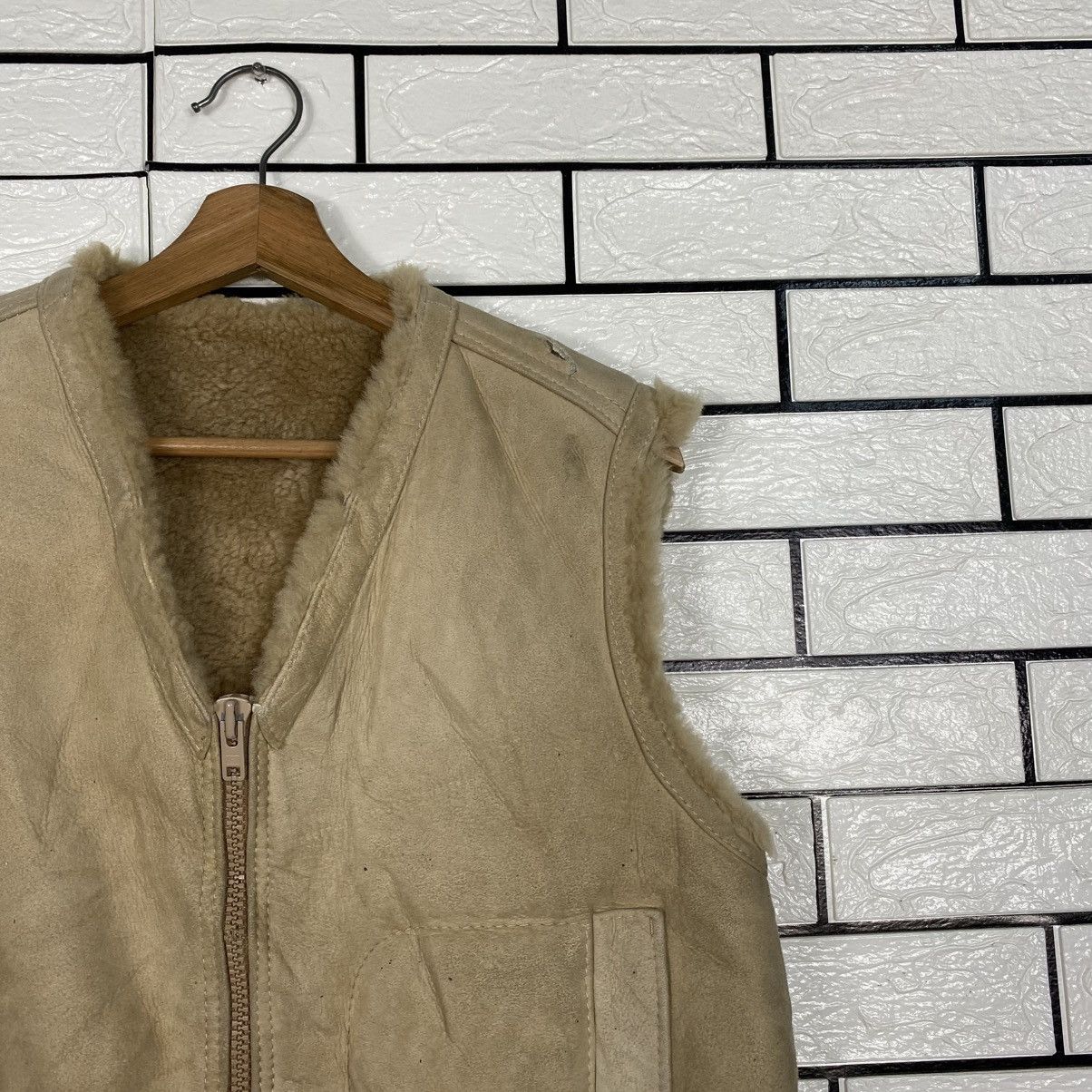 Japanese Brand 📌Vintage Blanket Shearling Leather Jacket Issey Miyake Size US M / EU 48-50 / 2 - 7 Thumbnail