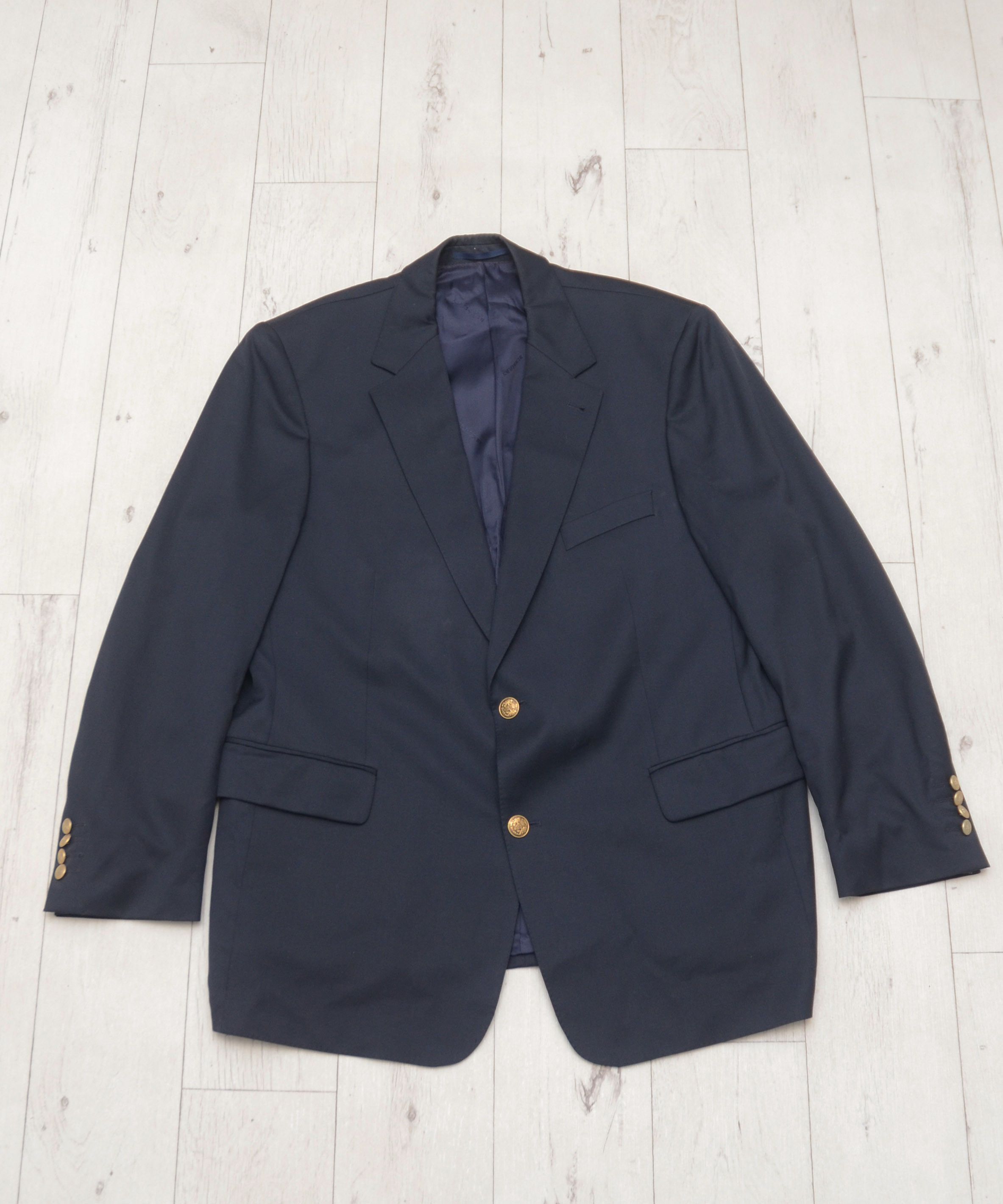 Burberry Luxury Burberry London Super 100 Blazer Navy Old Money Size 50R - 1 Thumbnail