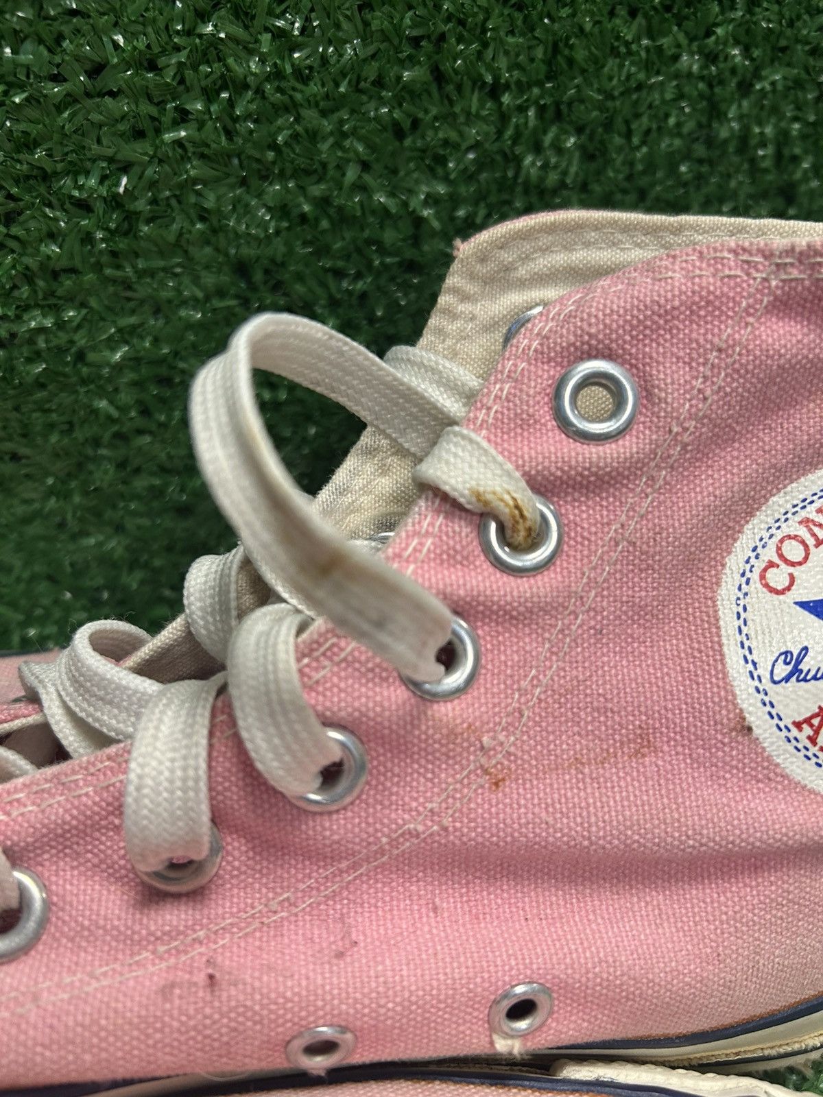 Converse × Vintage Vintage women’s 80s pink converse chuck Taylor’s Size US 6 / EU 39 - 6 Thumbnail