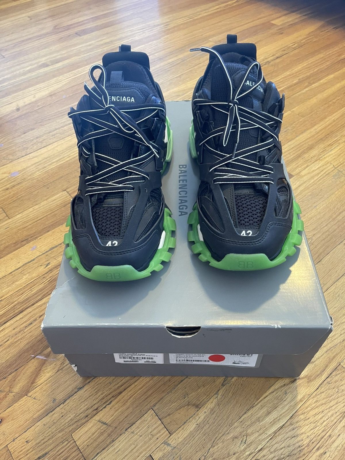 Balenciaga Balenciaga Track Sneaker black/glow Size US 9 / EU 42 - 2 Thumbnail