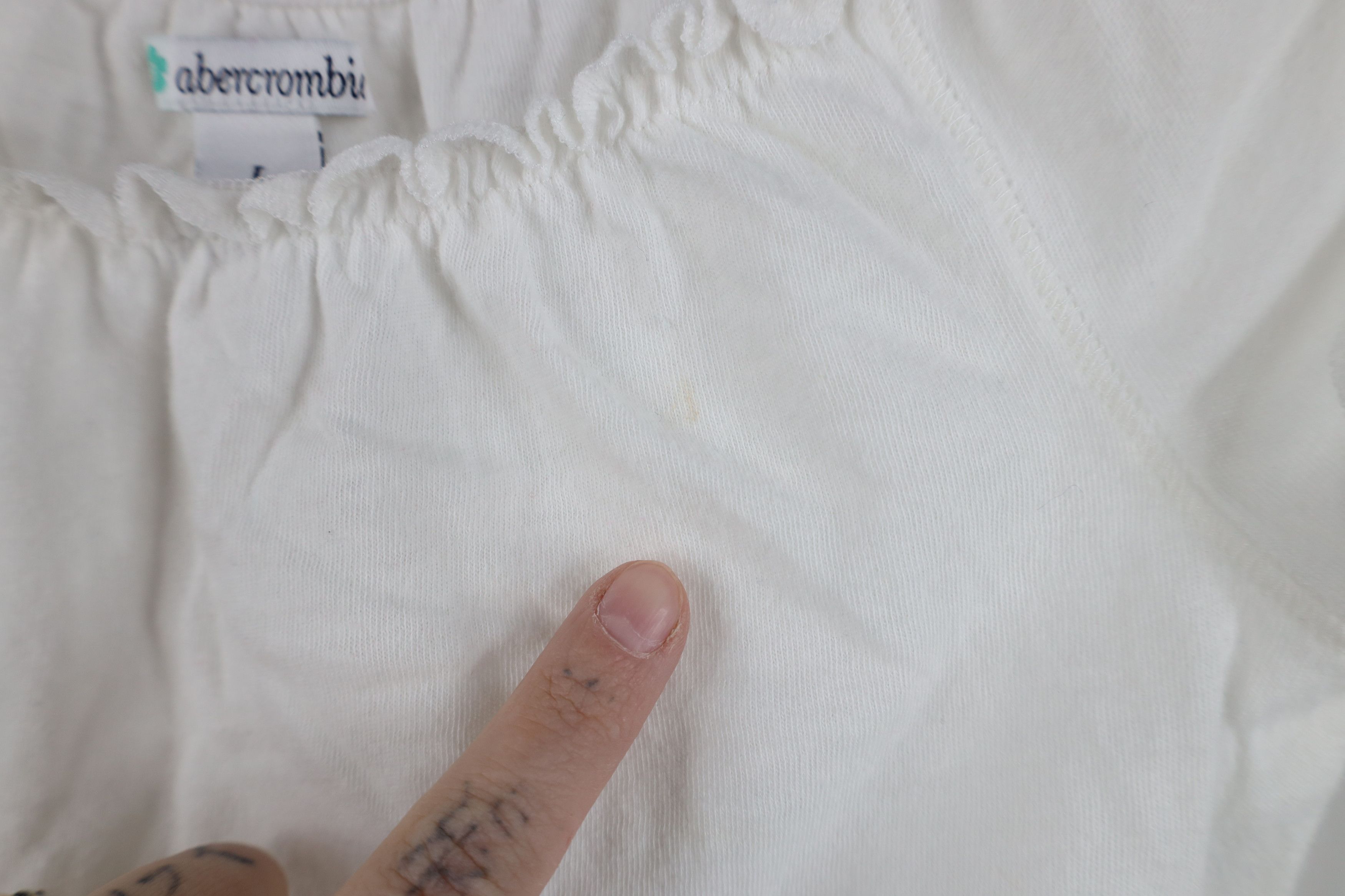 Abercrombie & Fitch Vintage 90s Y2K Abercrombie & Fitch Sheer Knit T-Shirt Size L / US 10 / IT 46 - 4 Thumbnail