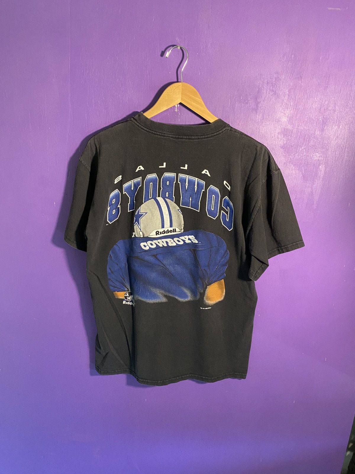 NFL Vintage 90s Riddell Dallas cowboys faded player tee Size US L / EU 52-54 / 3 - 2 Thumbnail