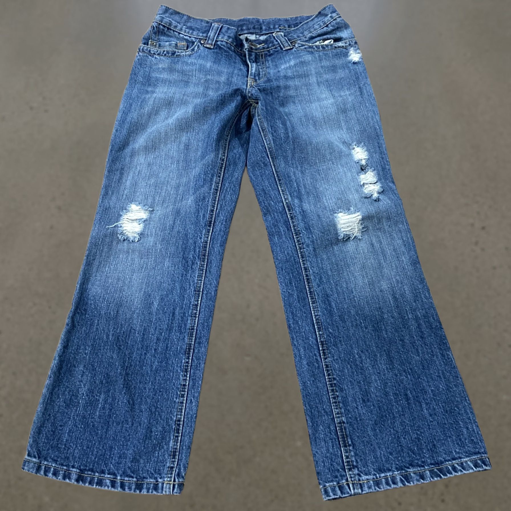 Vintage Roxy Jeans Womens 30x27 Bootcut Denim Mid Rise Blue Cotton Denim 2000s VINTAGE? No Size 30" / US 8 / IT 44 - 1 Thumbnail
