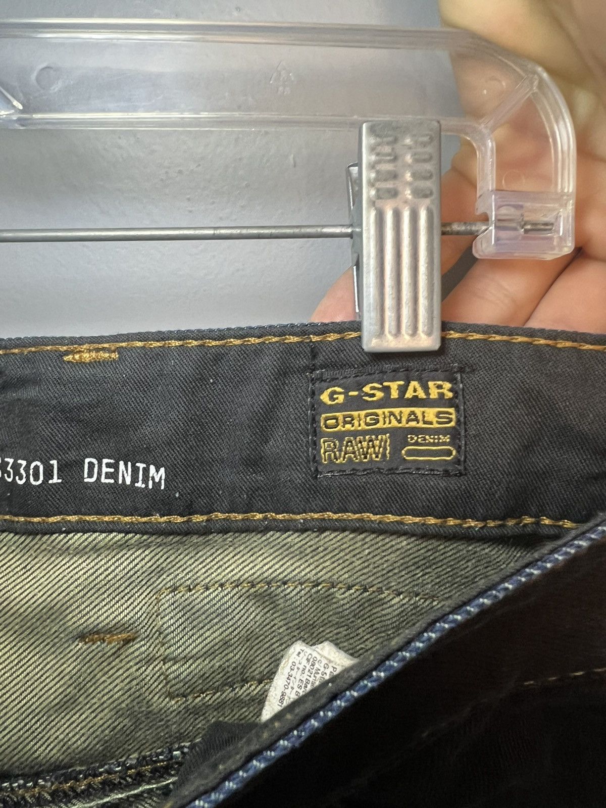 G-Star Vintage G-Star Raw biker knee back buckle straight leg jeans Size US 34 / EU 50 - 5 Thumbnail