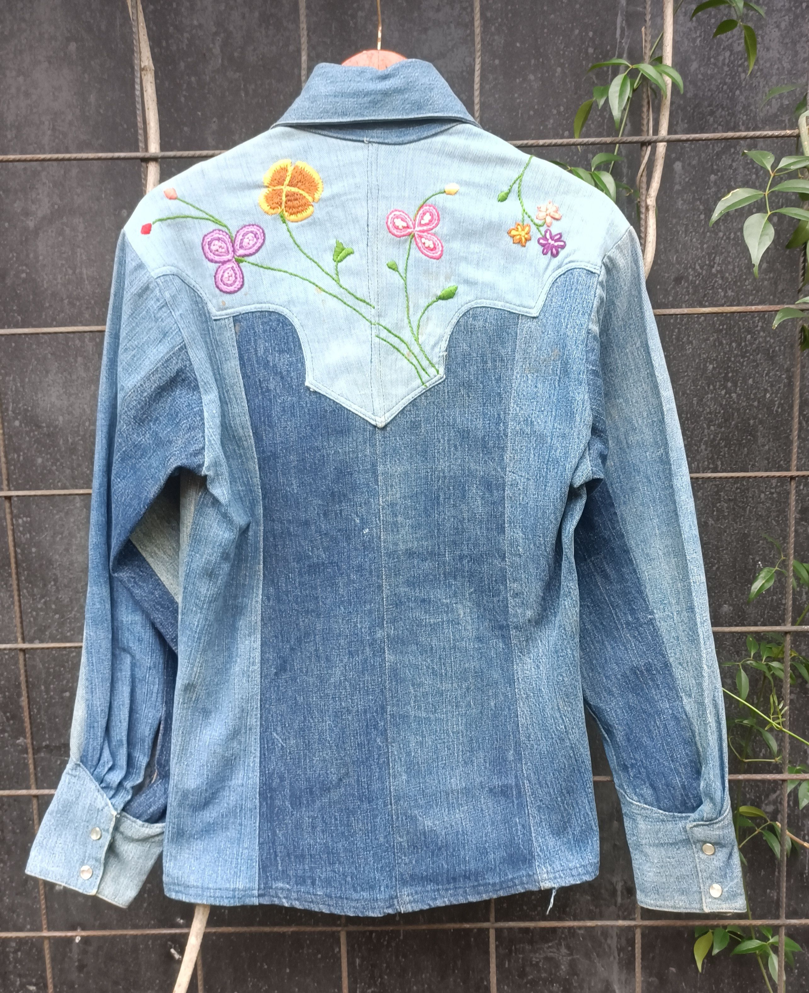 Vintage 70s-80s Denim Baron custom made western denim Size US L / EU 52-54 / 3 - 3 Thumbnail