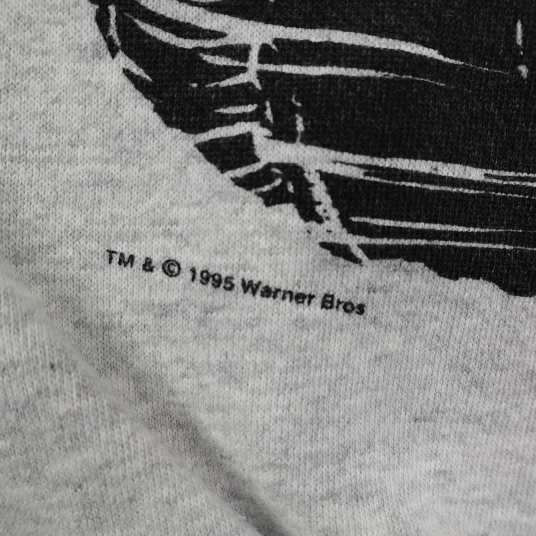 Vintage VINTAGE Looney Tunes Sweatshirt Mens M Gray Taz Biker Motorcycle 1995 90s Size US M / EU 48-50 / 2 - 4 Thumbnail