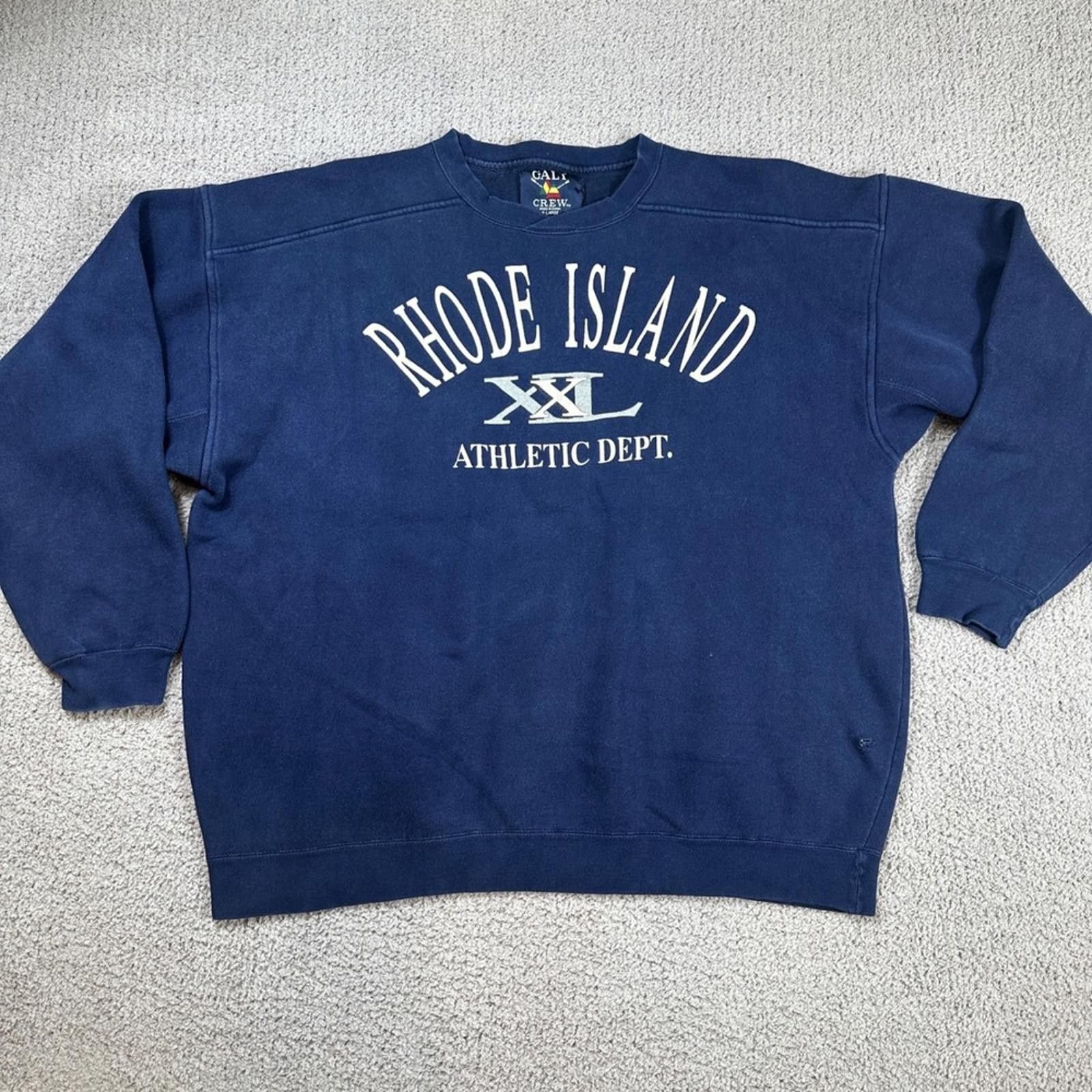 Galt Crew Galt Crew Rhode Island Athletic Dept Sweatshirt Navy Blue Size US XXL / EU 58 / 5 - 1 Thumbnail