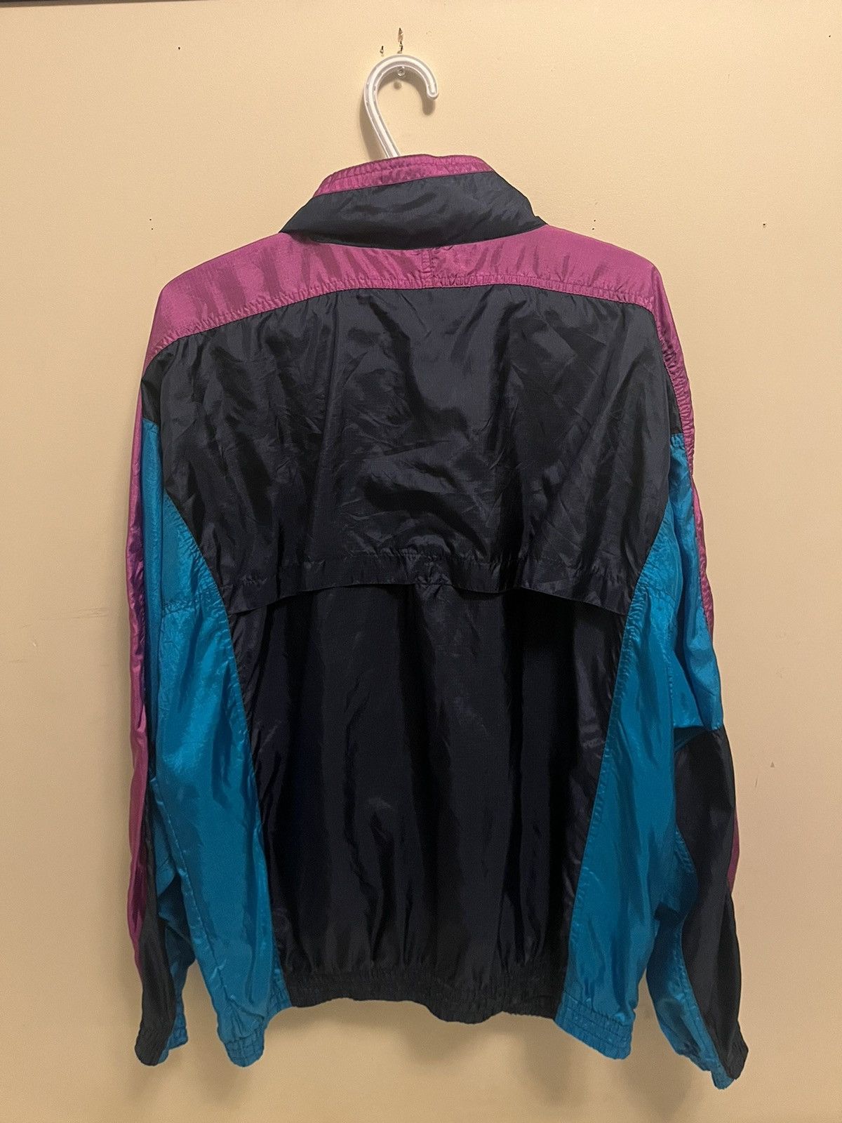 Nike Vintage Nike Windbreaker Grey Tag Grape Purple Size US XL / EU 56 / 4 - 2 Thumbnail