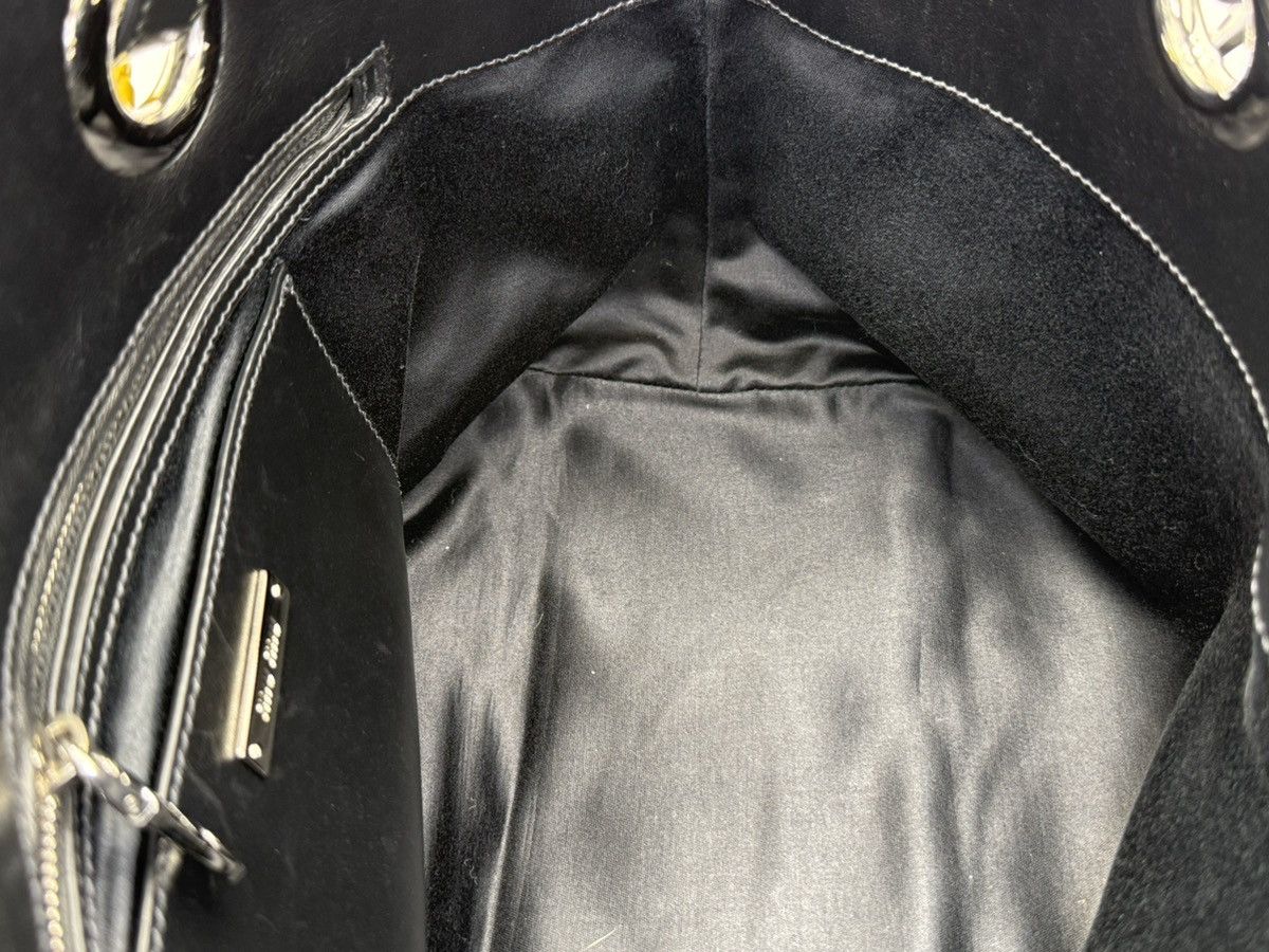 Miu Miu Miu Miu Leather Tote Bag – Black with Silver Hardware Size ONE SIZE - 19 Thumbnail