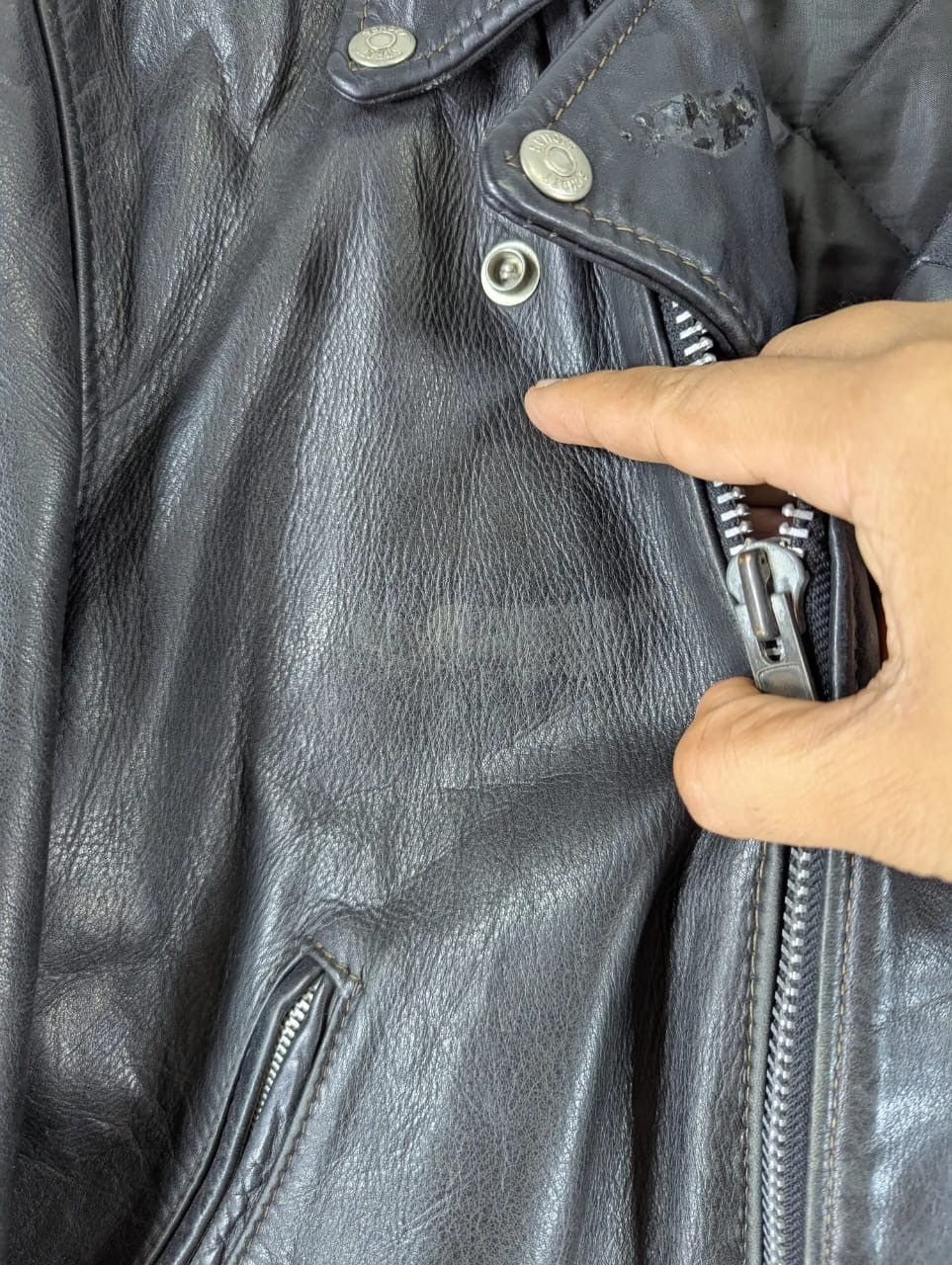 Schott 💥OFFER ME💥 TRUE VINTAGE Schott PERFECTO USA Double Collar Size US L / EU 52-54 / 3 - 8 Thumbnail