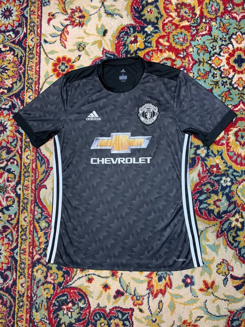 Adidas MANCHESTER UNITED 2017 2018 AWAY SHIRT FOOTBALL SOCCER Size US M / EU 48-50 / 2 - 1 Thumbnail