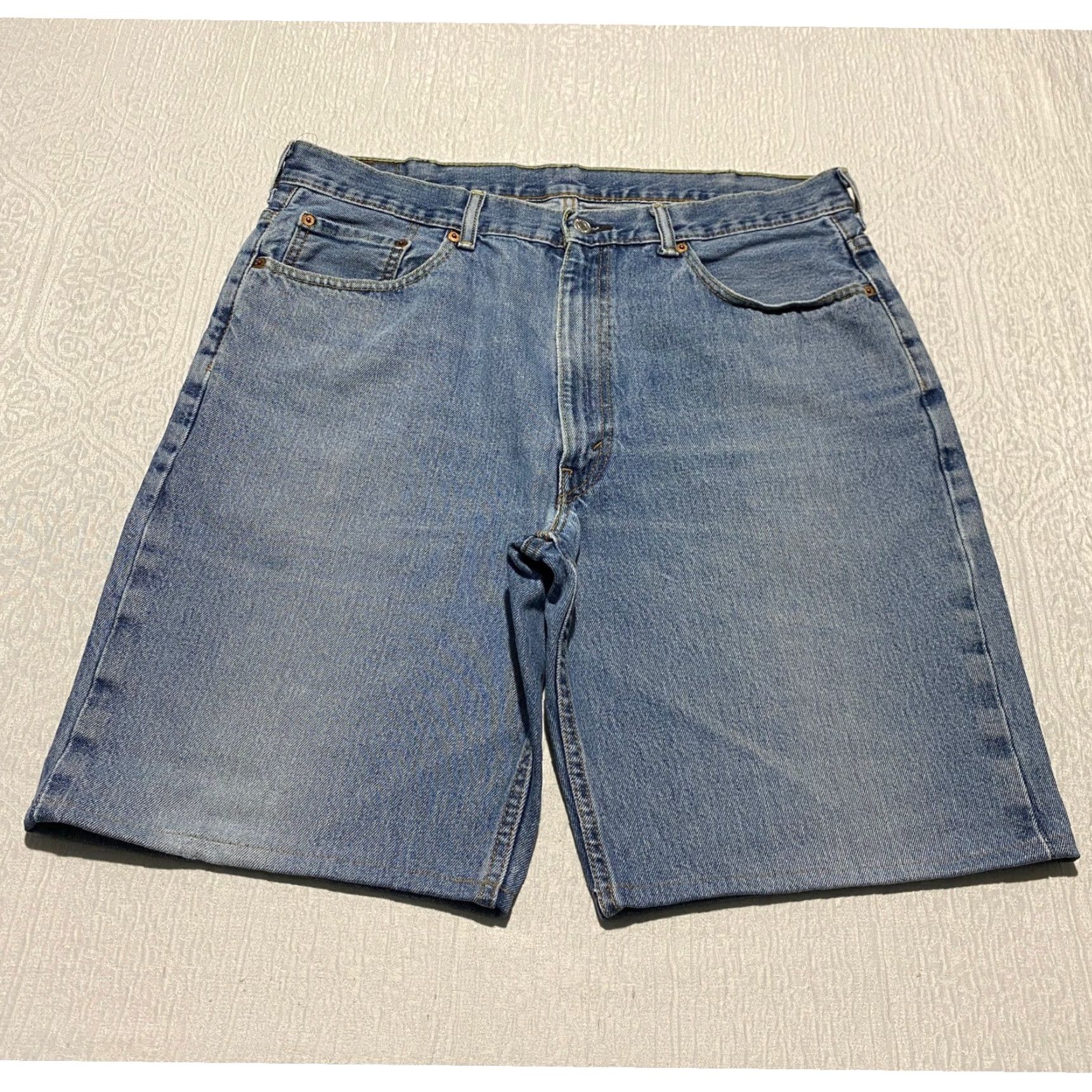 Levi's Levi's 550 Jean Shorts Men Bermuda 38x10 Light Blue Denim Pockets 5-Pocket Casual Summer 90s Mens Size US 38 / EU 54 - 2 Thumbnail