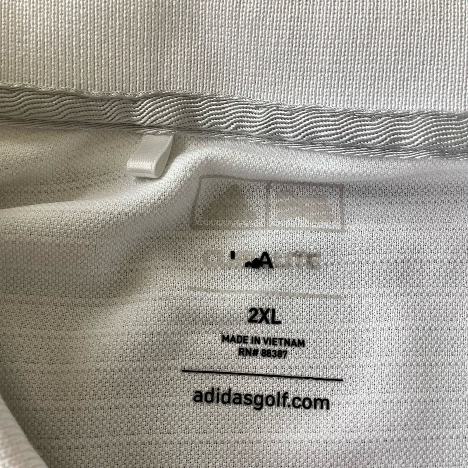 Adidas Adidas Golf Men's Climalite Jacquard Solid Polo Size US XXL / EU 58 / 5 - 3 Thumbnail