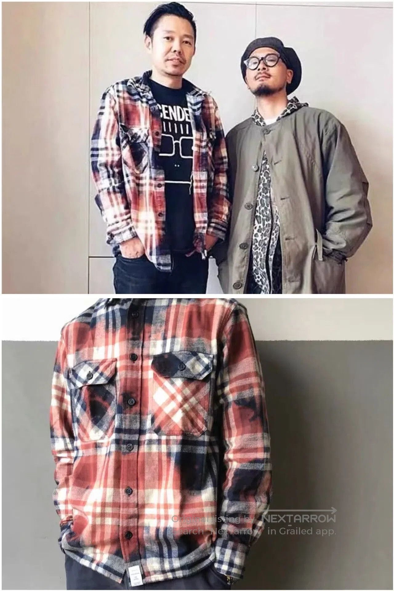Descendant Descendant 18SS Moss Check LS Shirt. Size US M / EU 48-50 / 2 - 8 Thumbnail