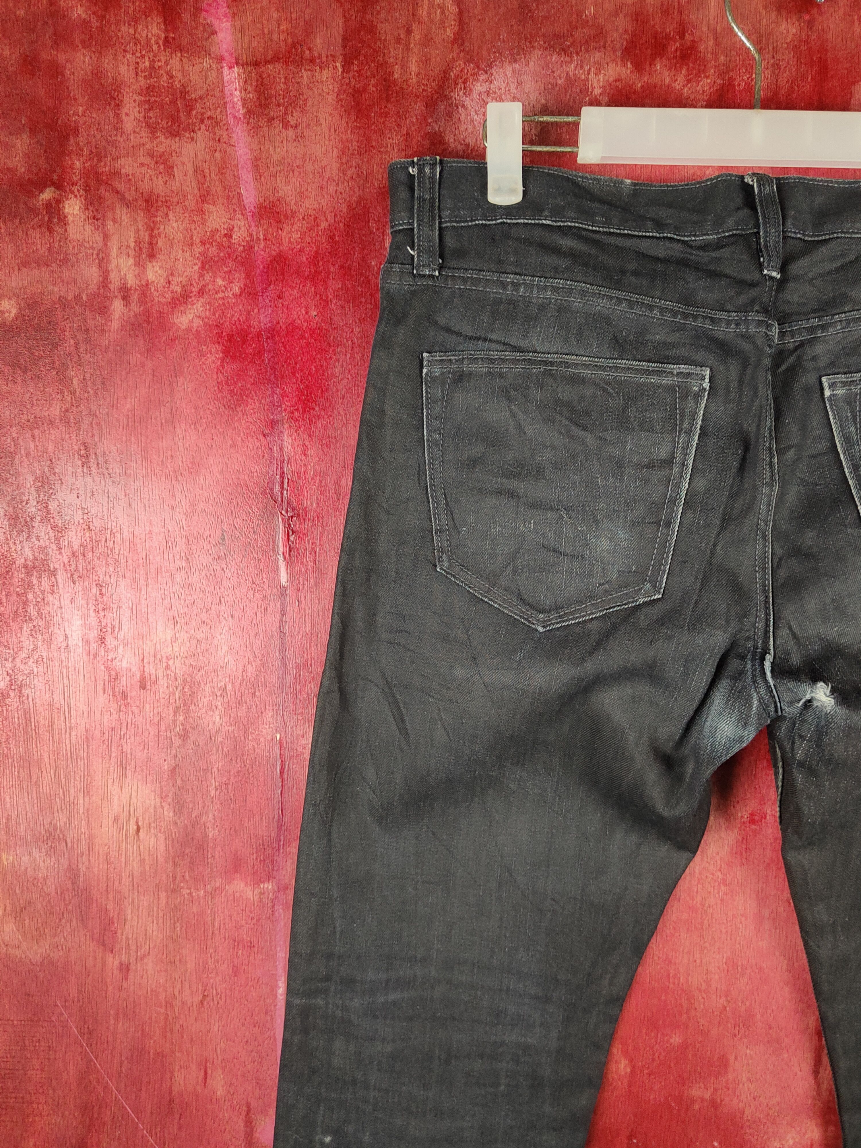 Banana Republic Banana Republic Black Distressed Ripped Jeans #S2315 Size US 32 / EU 48 - 9 Thumbnail