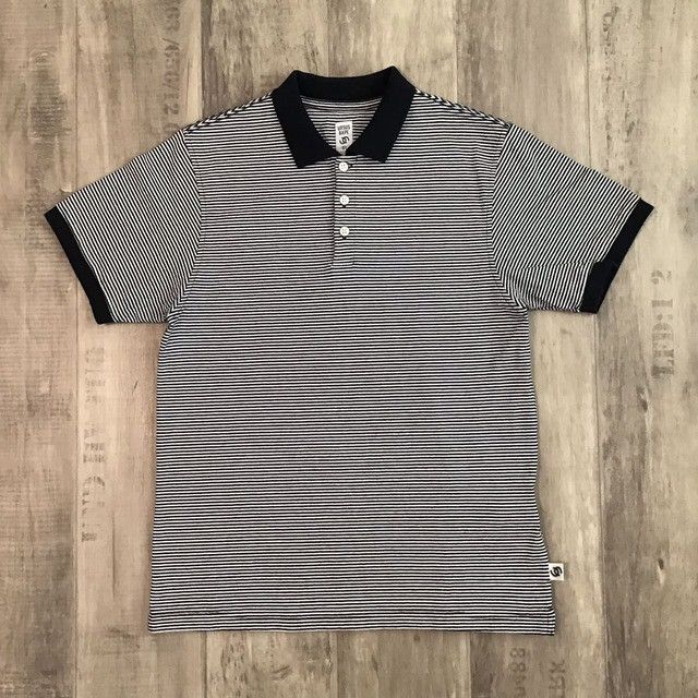 Bape × Nigo URSUS BAPE striped polo shirt a bathing ape Size US S / EU 44-46 / 1 - 1 Thumbnail