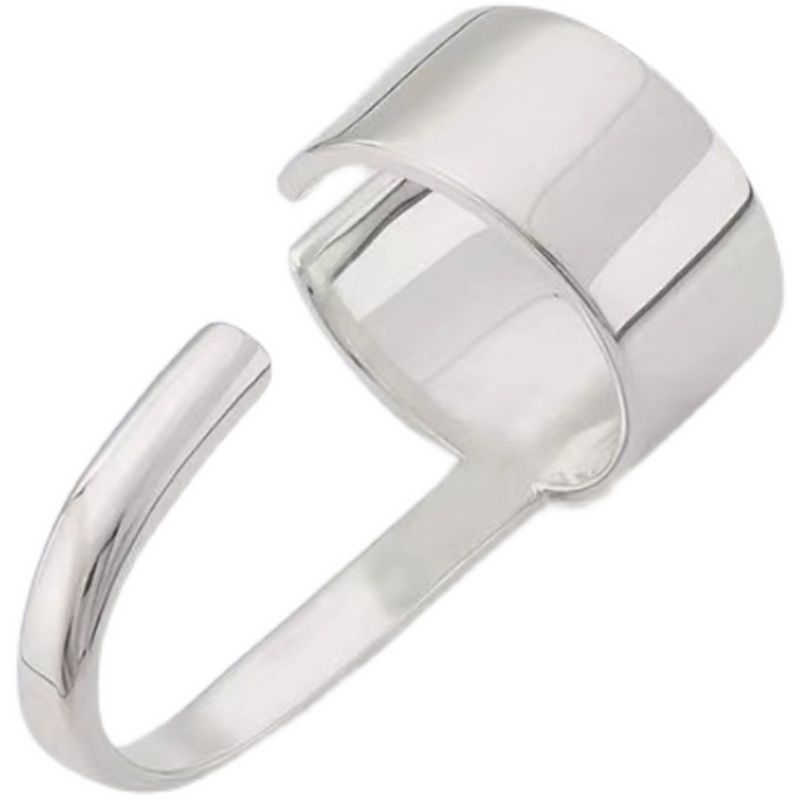 Jewelry Vibe Jewelry Rings Open Size Chrome Ring (Size 7-13) Size ONE SIZE - 4 Thumbnail