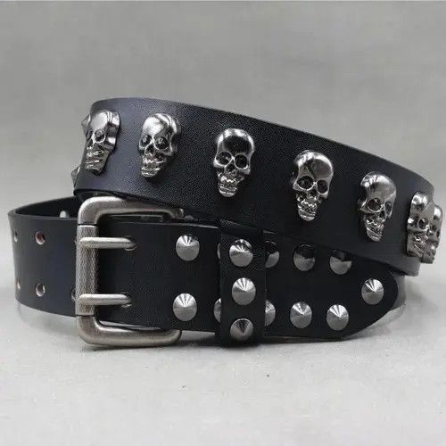 Other Skull Studded Punk VS Cowboy Belts Size 40 - 4 Thumbnail