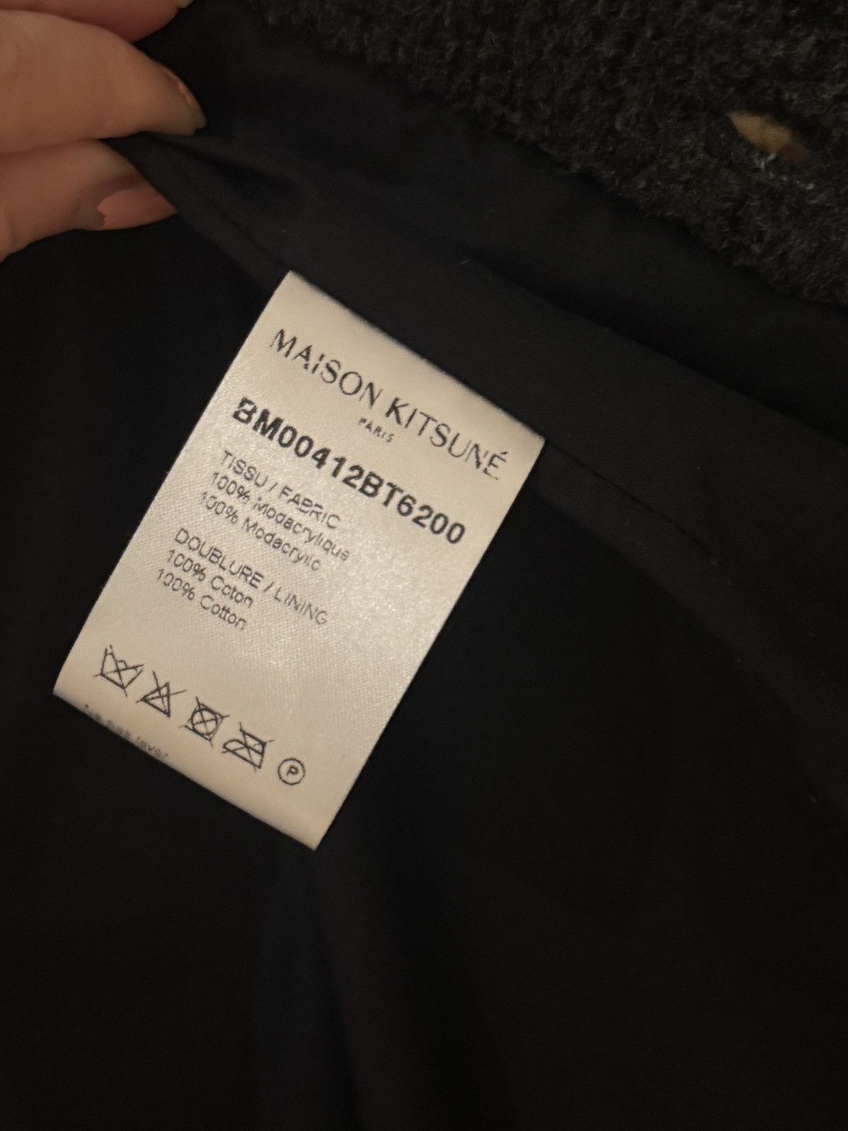 Maison Kitsune MAISON KITSUNÉ fleece boa jacket Size US L / EU 52-54 / 3 - 4 Thumbnail
