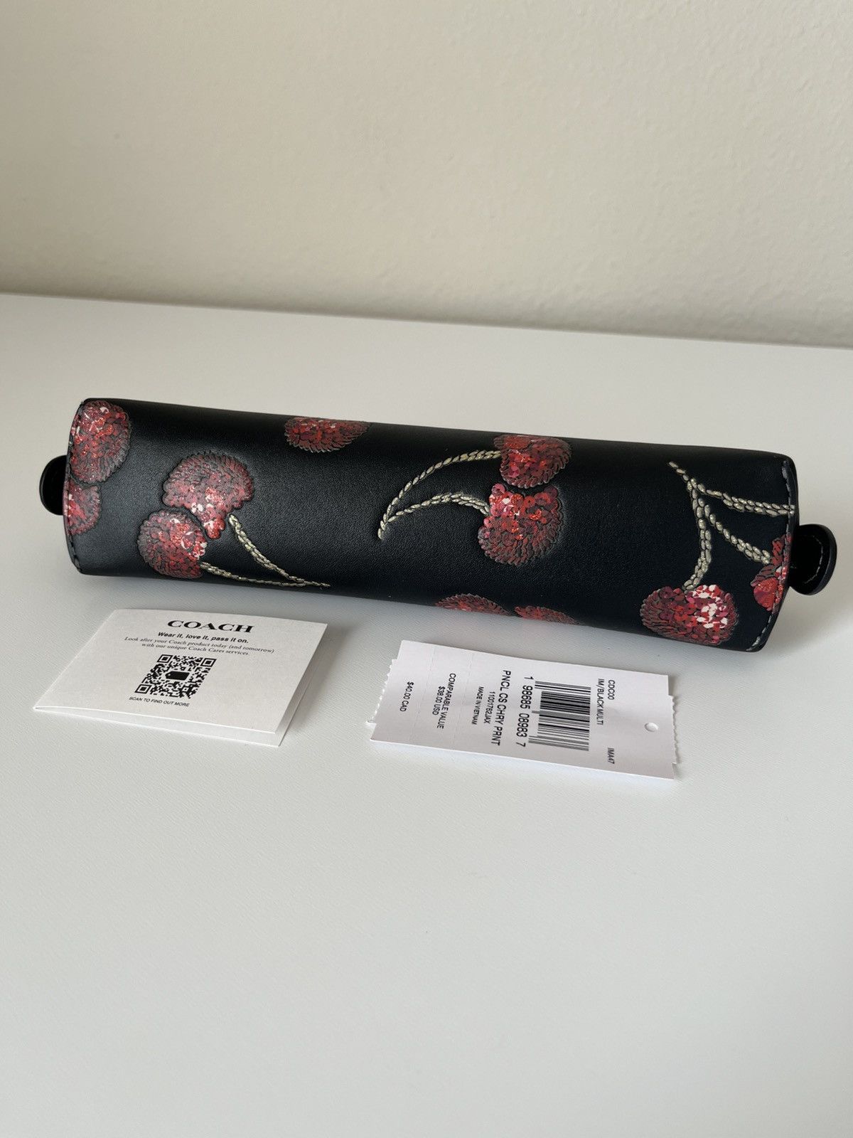 Coach Coach Pencil Case With Cherry Print Size ONE SIZE - 3 Thumbnail