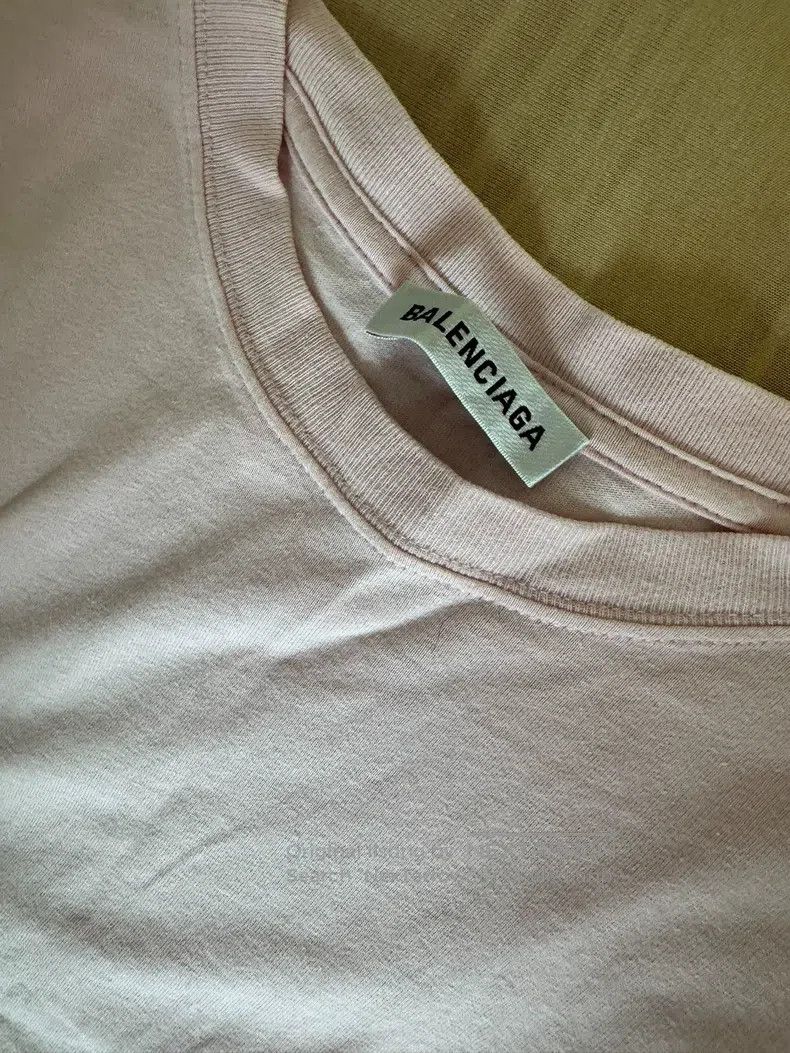 Balenciaga Balenciaga Light Pink T-Shirt Size US S / EU 44-46 / 1 - 3 Thumbnail