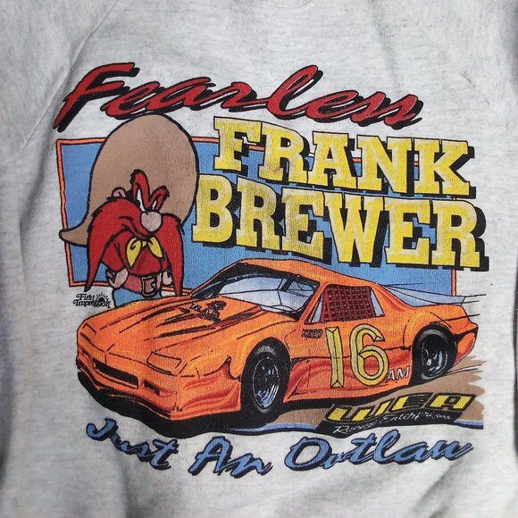 Fruit Of The Loom Vintage Frank Brewer Racing Yosemite Sam Sweatshirt Size US M / EU 48-50 / 2 - 1 Thumbnail