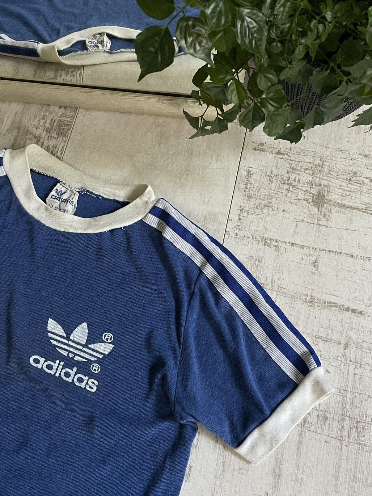 Adidas Vintage Adidas 70’s T-Shirt Blue Size US S / EU 44-46 / 1 - 5 Thumbnail
