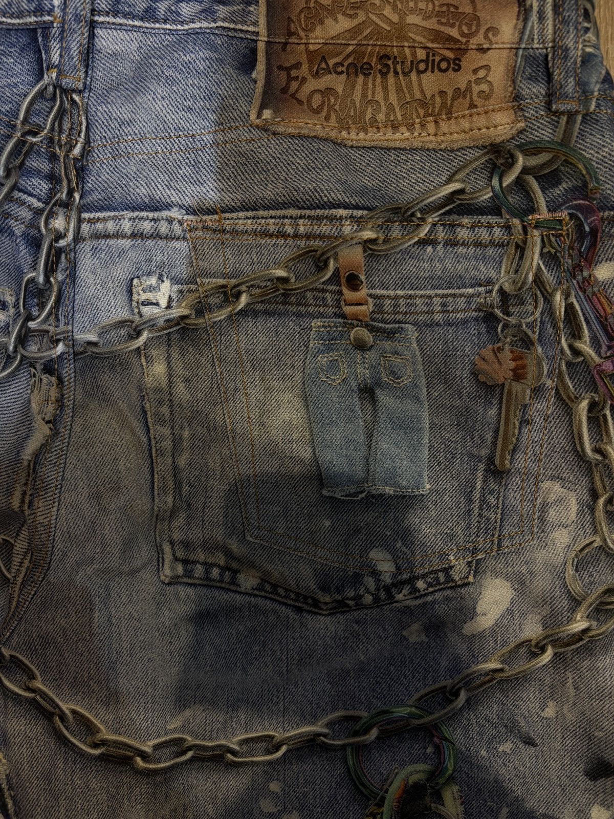 Acne Studios Acne Studios Trompe L'oeil Print Keychain Baggy Jeans Size US 32 / EU 48 - 6 Thumbnail