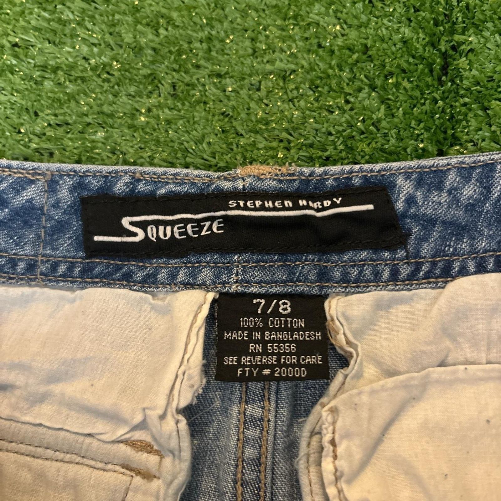 Other Women’s Retro Stephen Hardy Squeeze Denim Utility Jeans Size 29" - 7 Thumbnail
