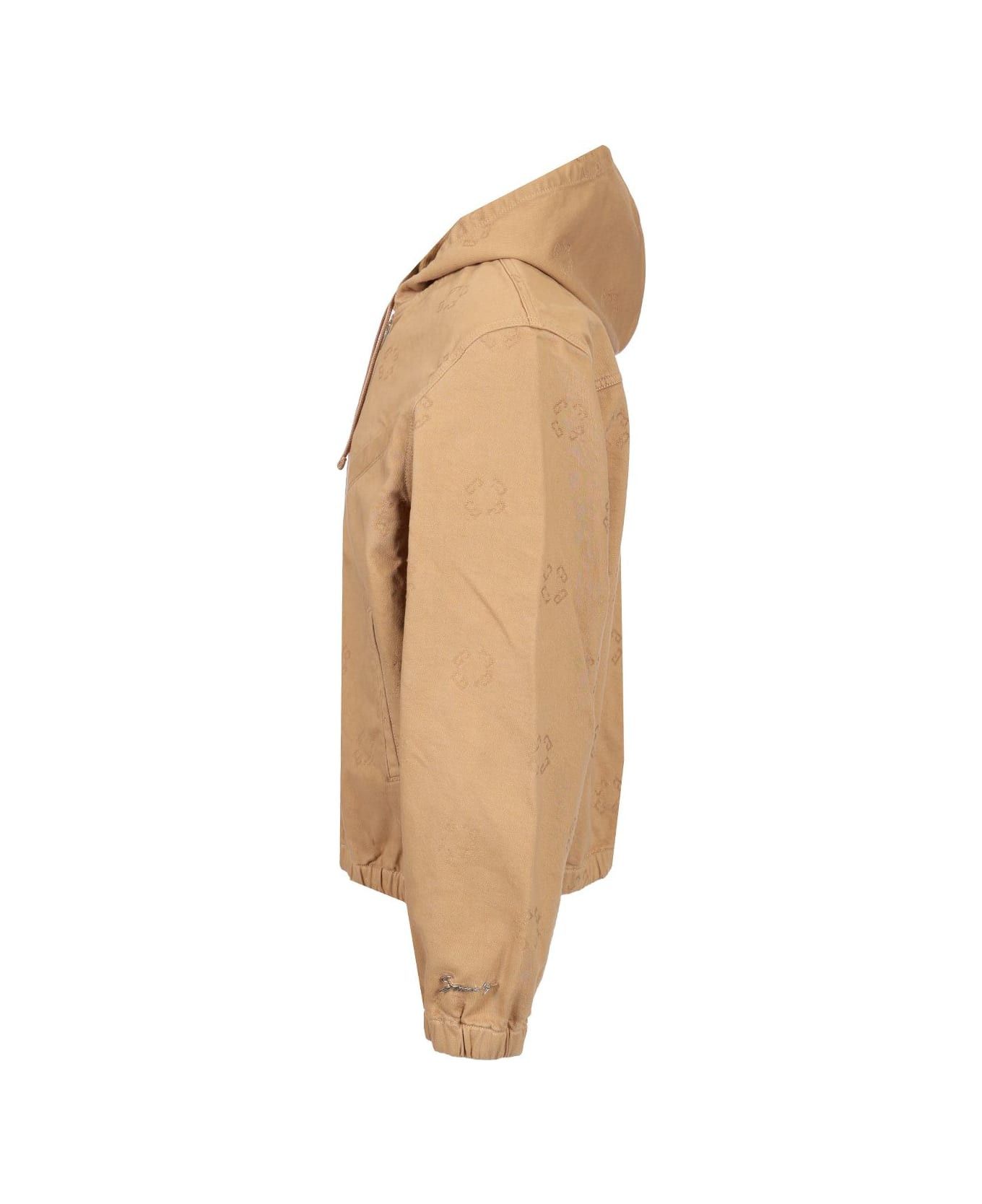 Givenchy o1n1vont0326 Monogram 72 Denim Jacket in Beige Size US M / EU 48-50 / 2 - 3 Thumbnail